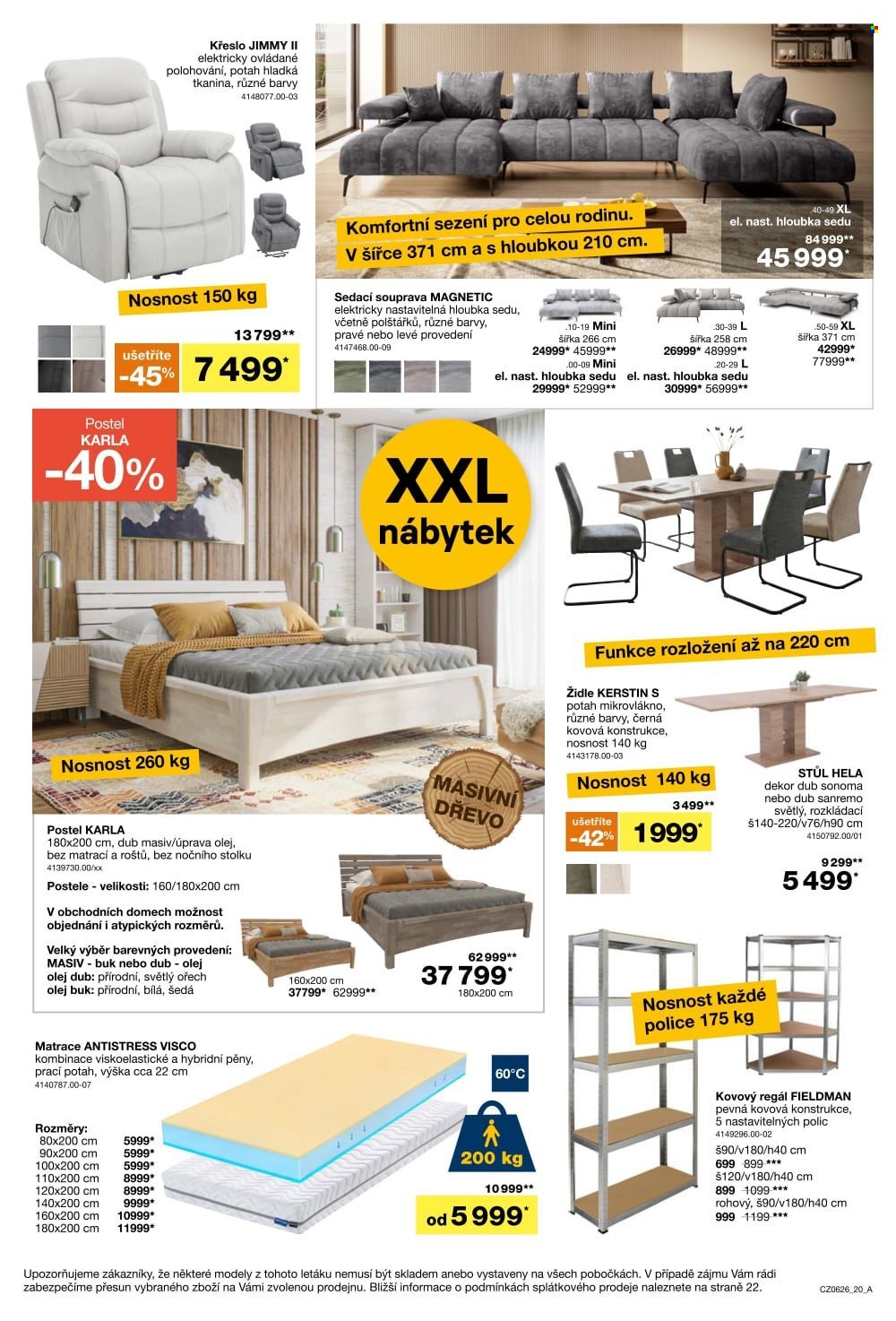 SCONTO NÁBYTEK leták - -40% na sedací soupravy, pohovky, křesla (2026-04-22 - 2026-05-19)