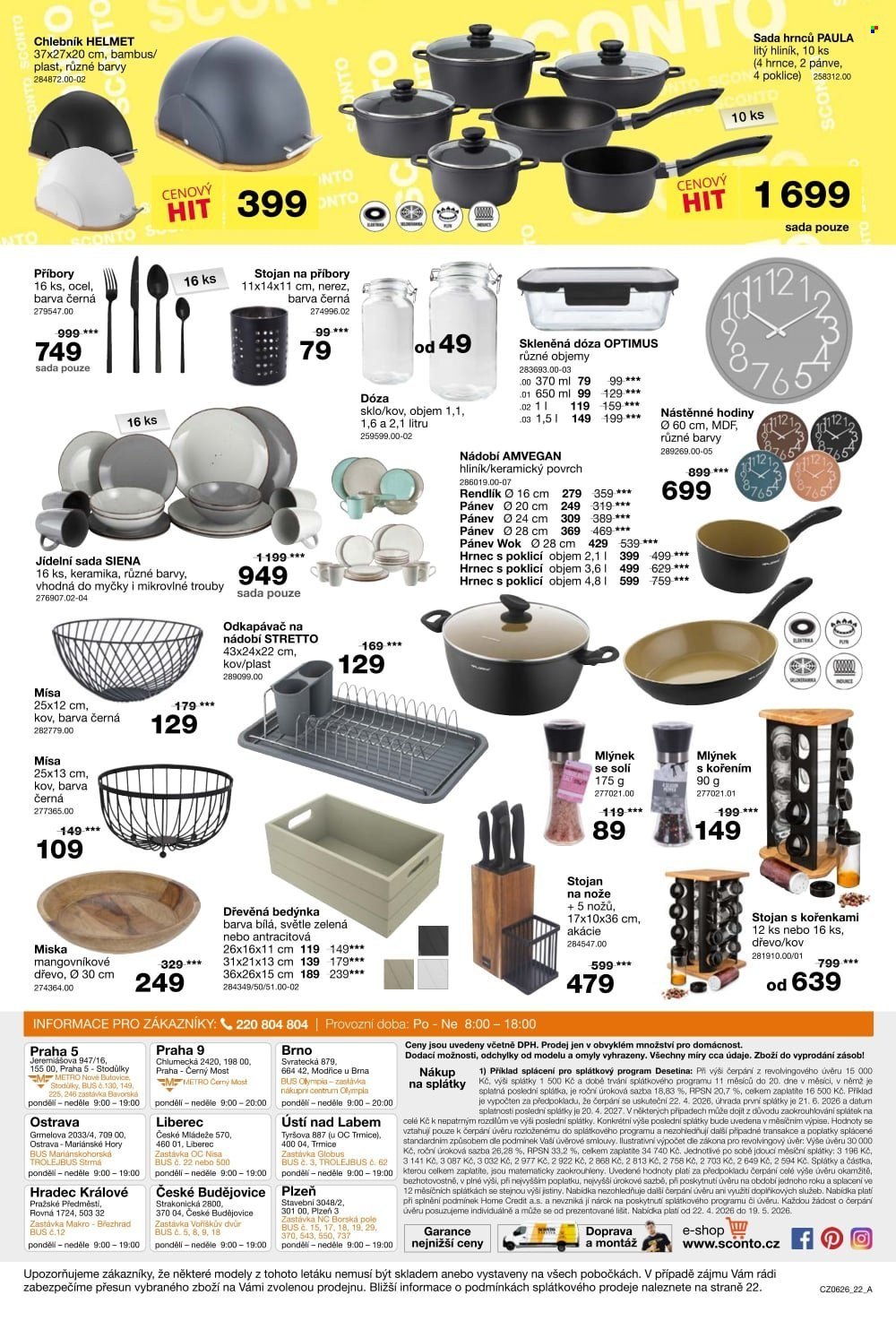 SCONTO NÁBYTEK leták - -40% na sedací soupravy, pohovky, křesla (2026-04-22 - 2026-05-19)