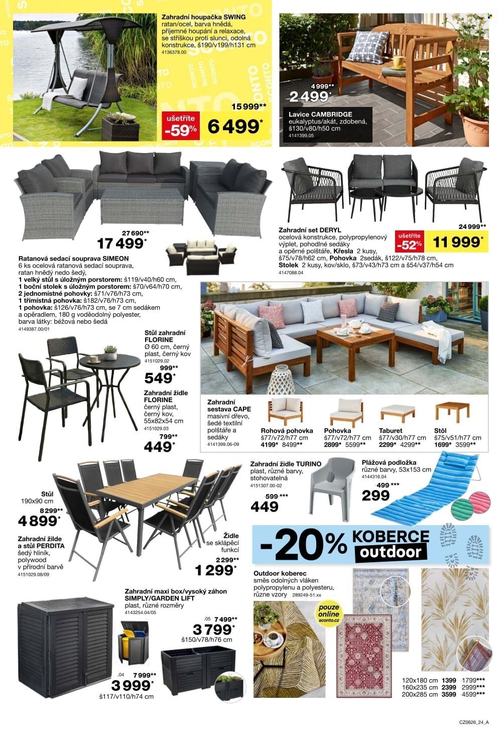 SCONTO NÁBYTEK leták - -40% na sedací soupravy, pohovky, křesla (2026-04-22 - 2026-05-19)