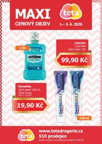 TETA DROGERIE leták - Maxi cenový objev