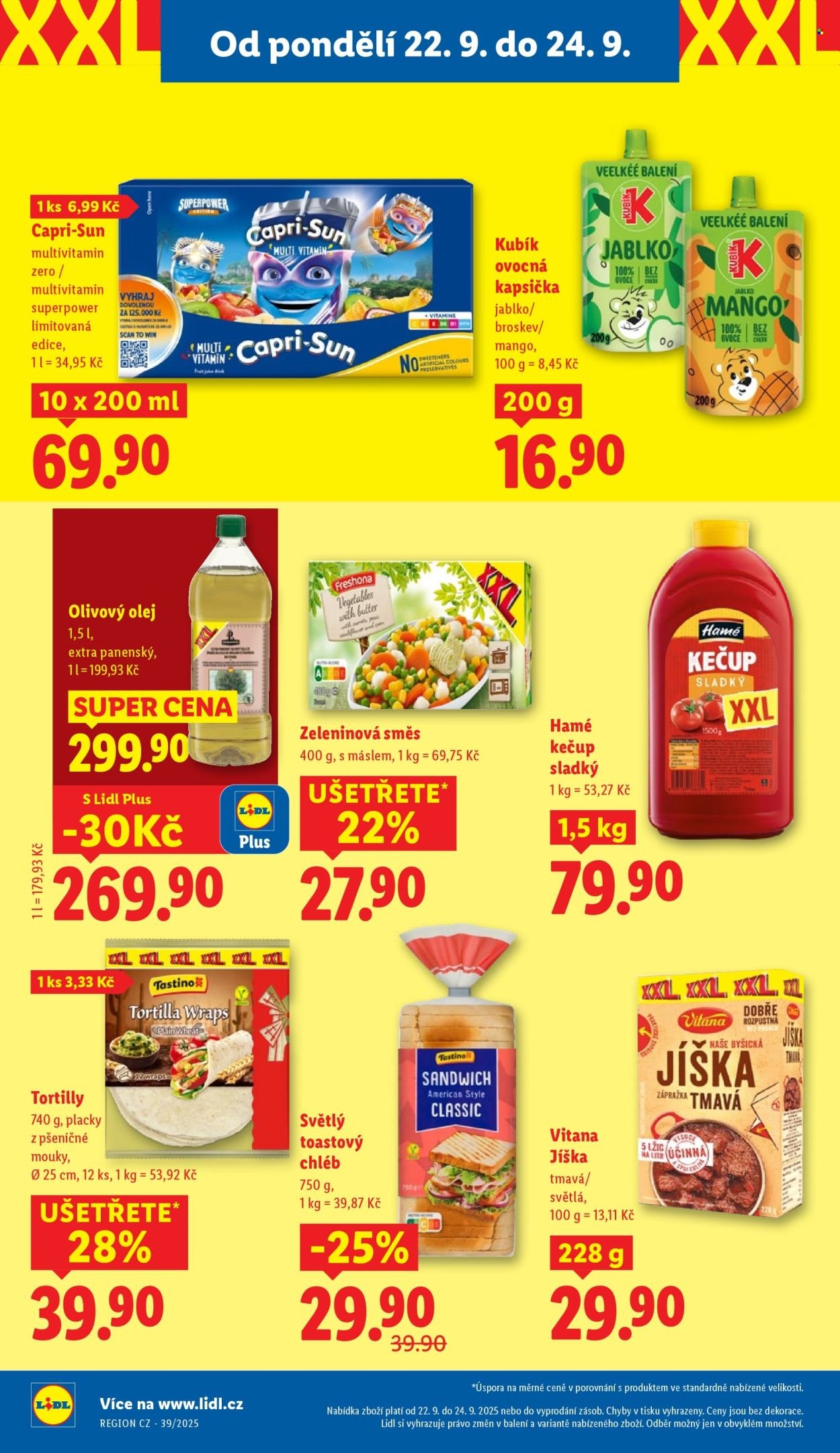 LIDL leták - Od pondělí 22.9.2025 (2025-09-22 - 2025-09-24)