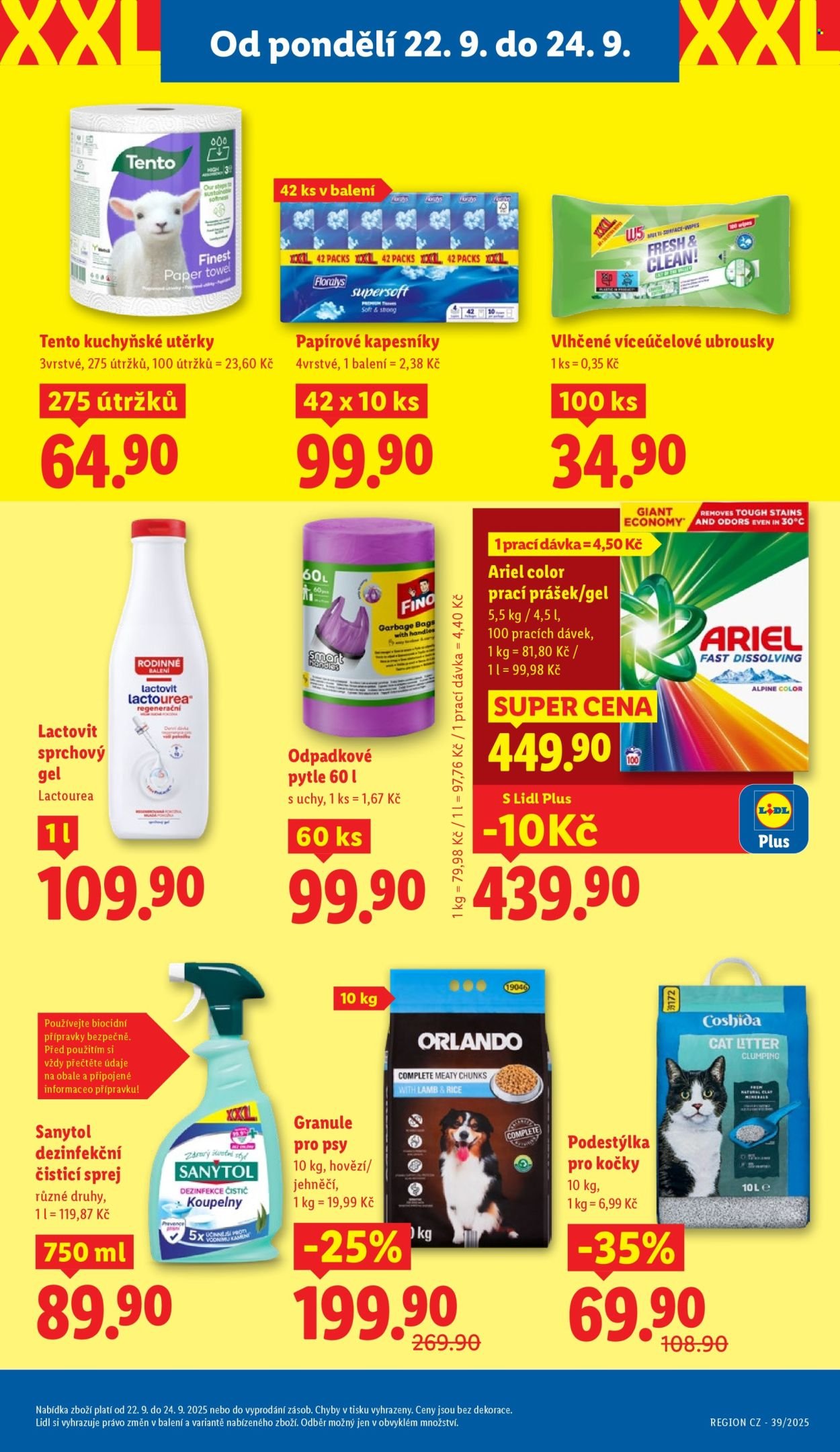 LIDL leták - Od pondělí 22.9.2025 (2025-09-22 - 2025-09-24)