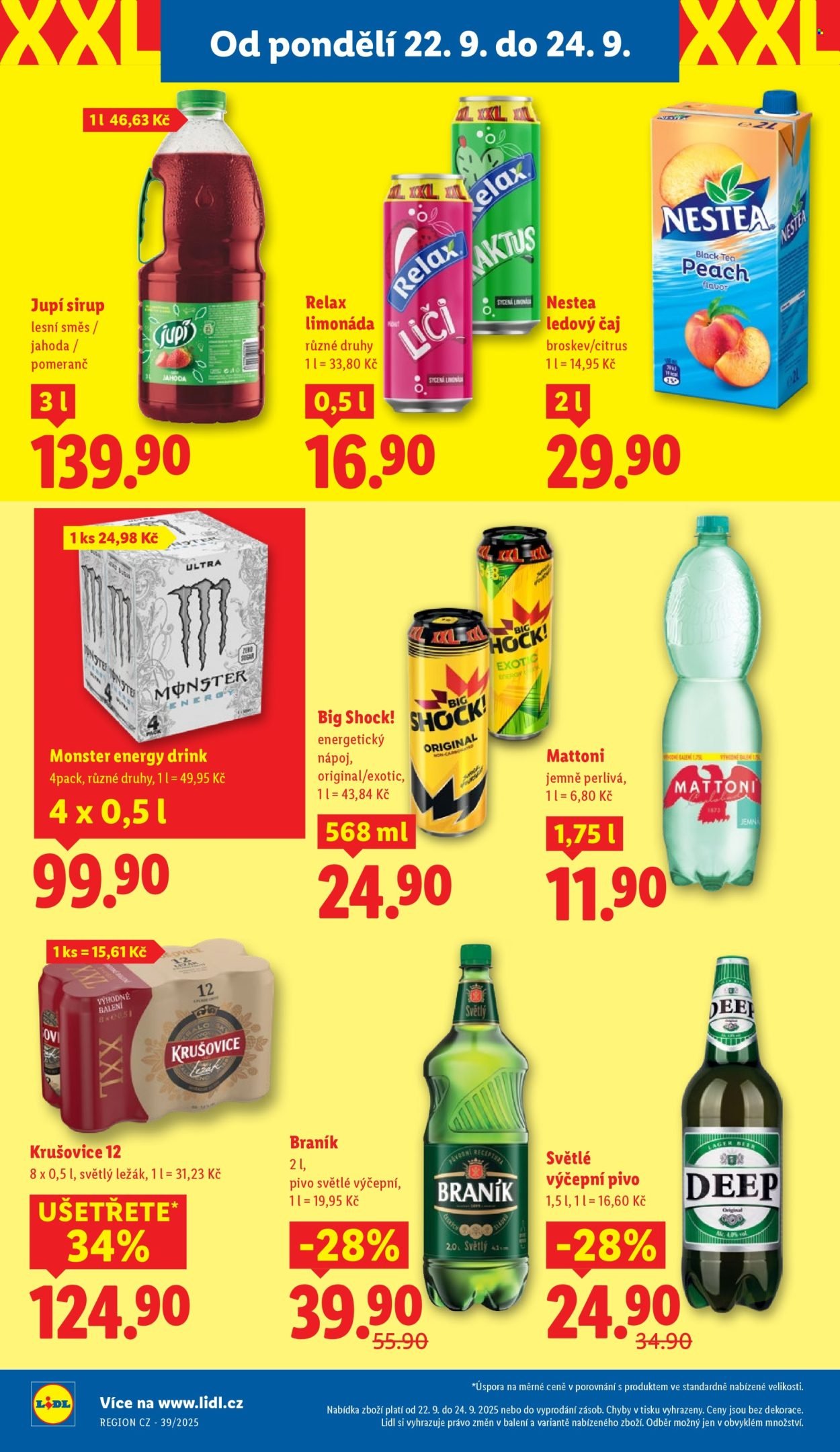 LIDL leták - Od pondělí 22.9.2025 (2025-09-22 - 2025-09-24)