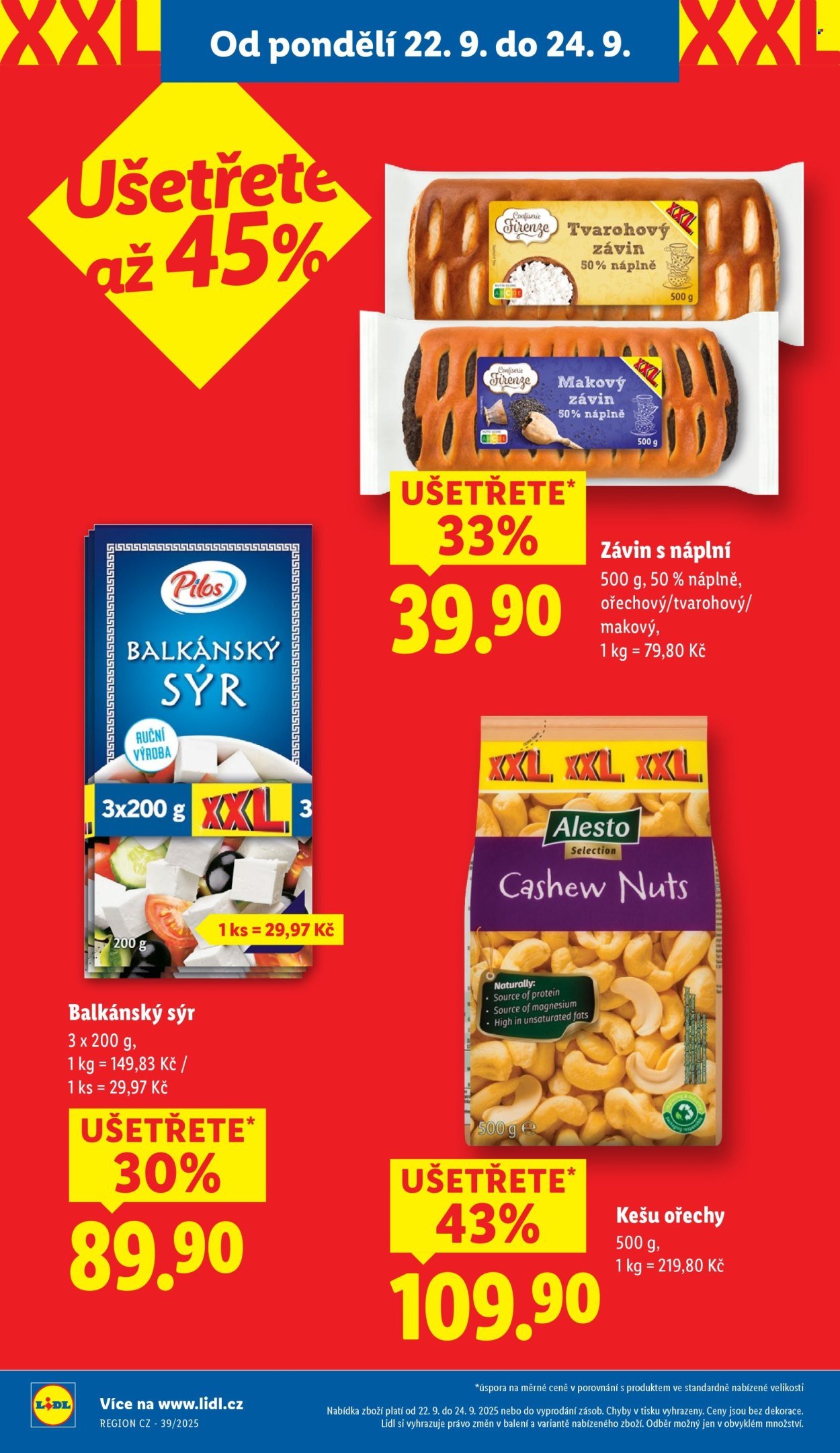 LIDL leták - Od pondělí 22.9.2025 (2025-09-22 - 2025-09-24)