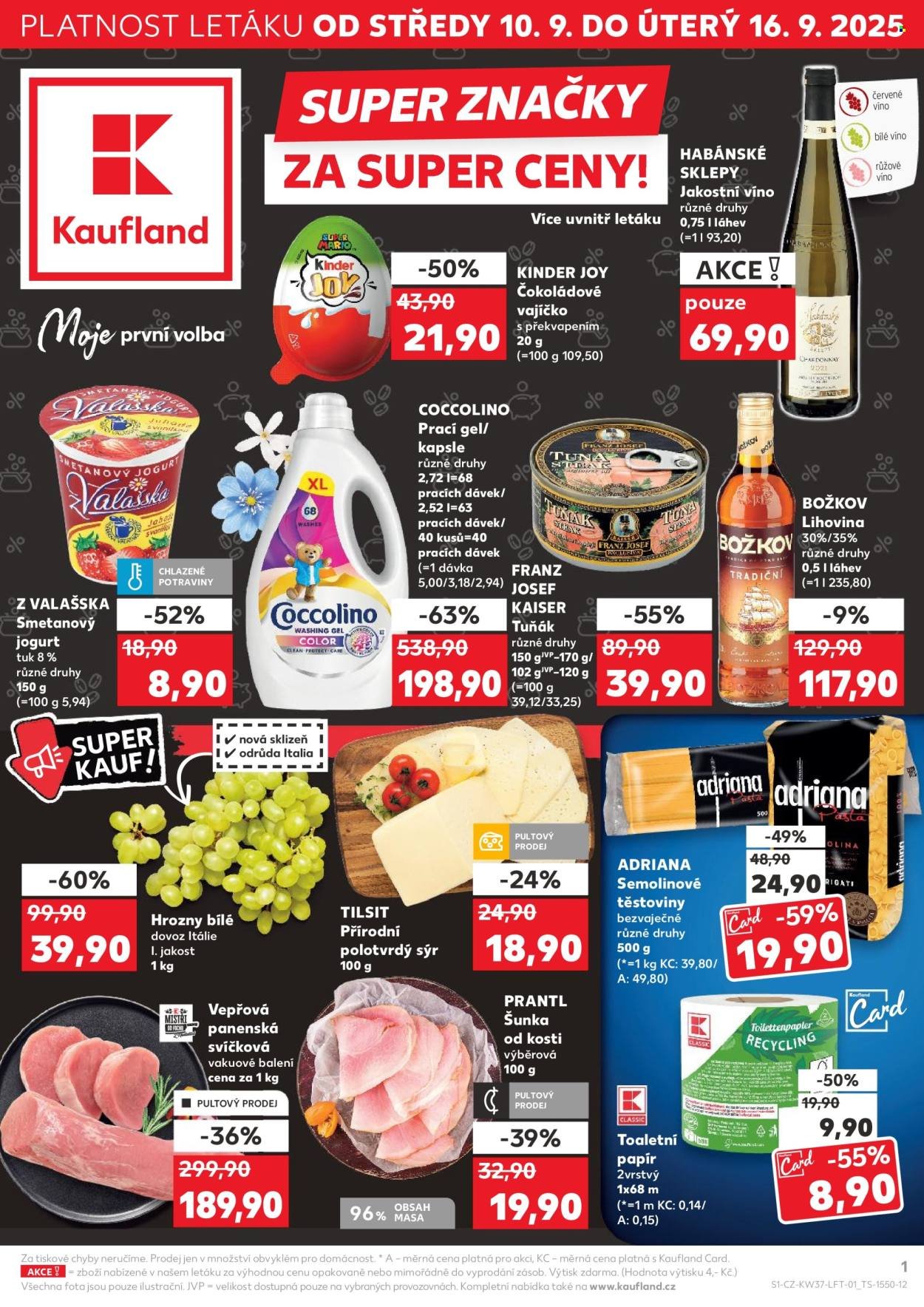 KAUFLAND leták - Od středy 10.9.2025 (2025-09-10 - 2025-09-16)