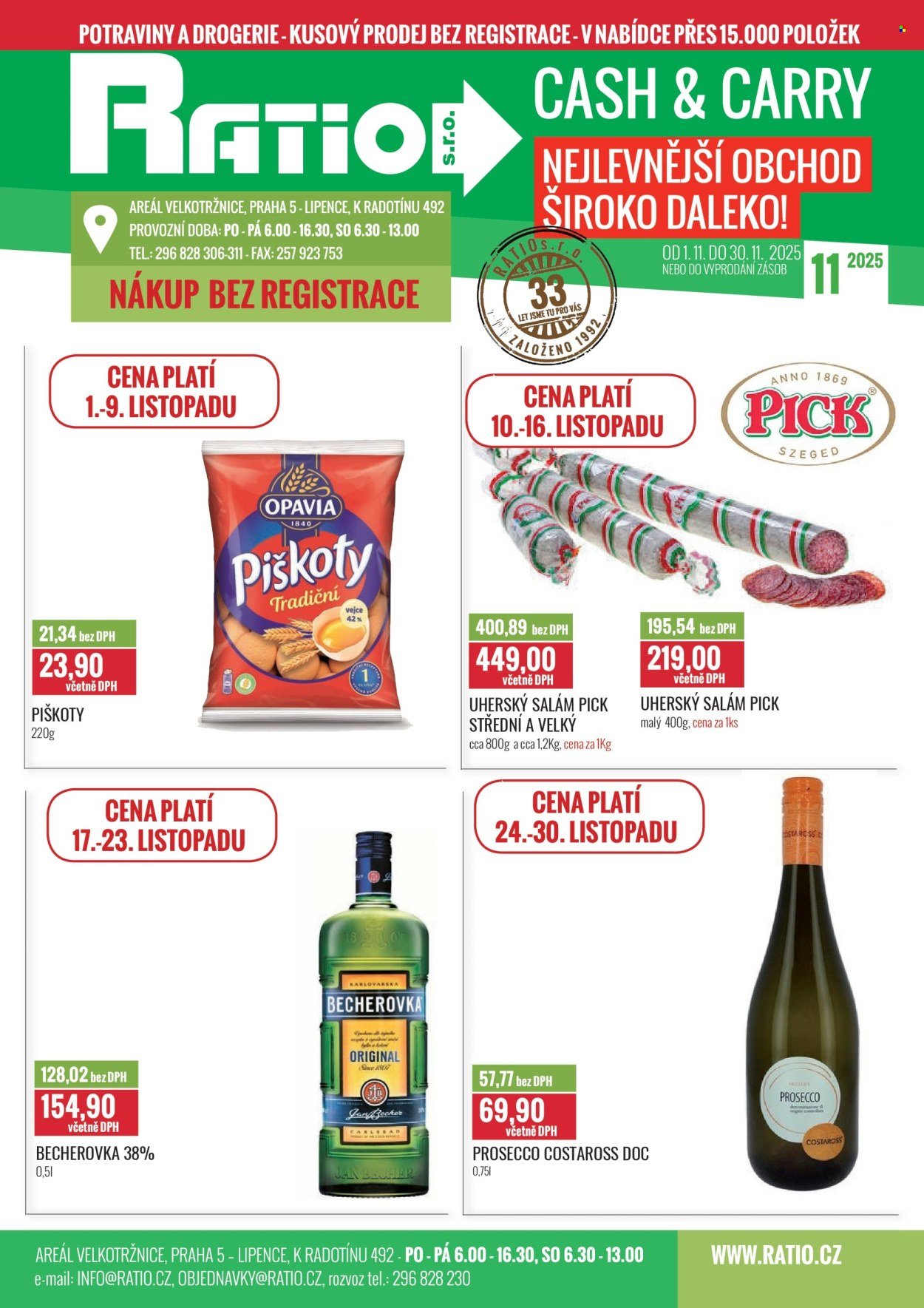 RATIO leták - Od soboty 1.11.2025 (2025-11-01 - 2025-11-30)
