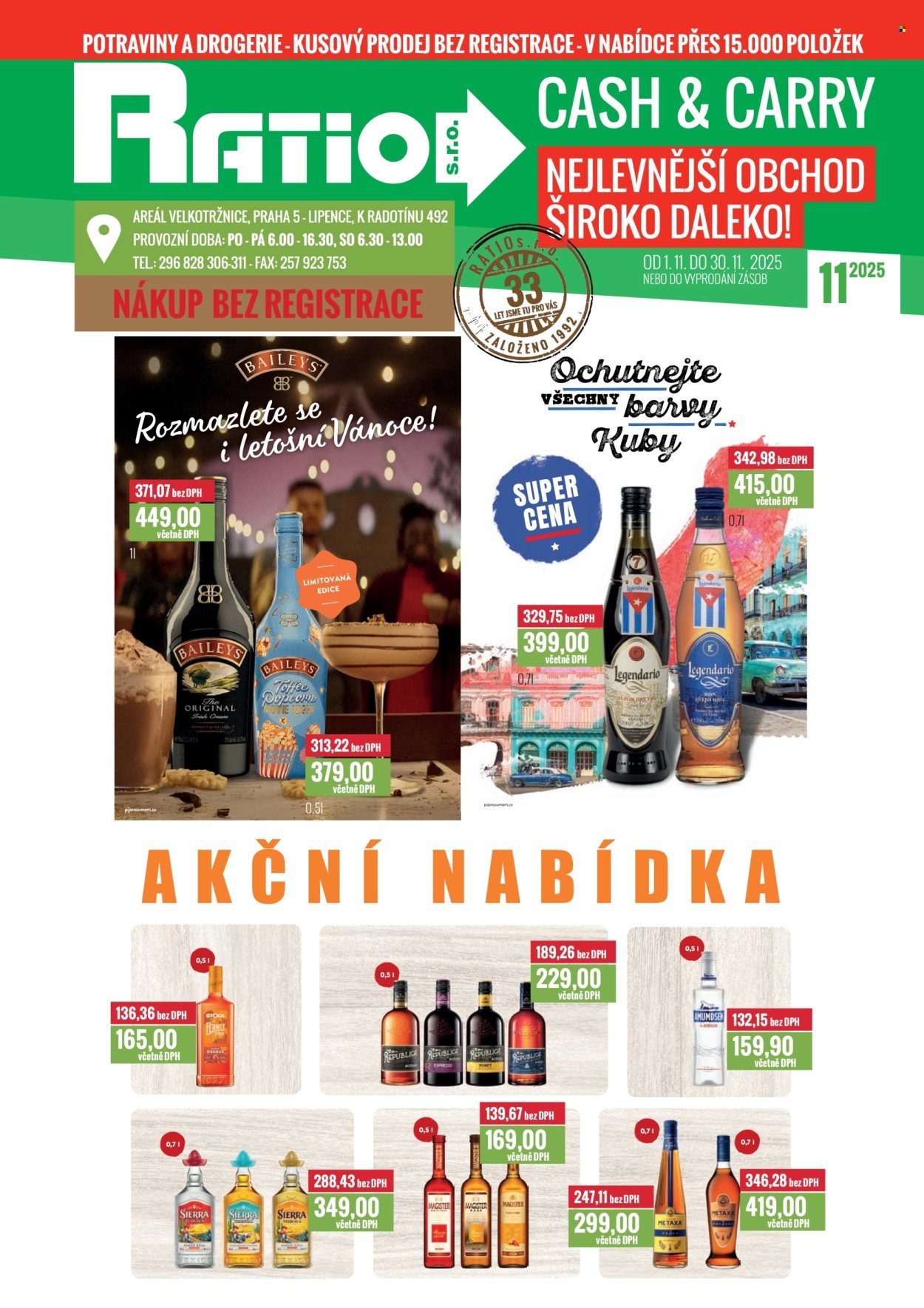 RATIO leták - Od soboty 1.11.2025 (2025-11-01 - 2025-11-30)