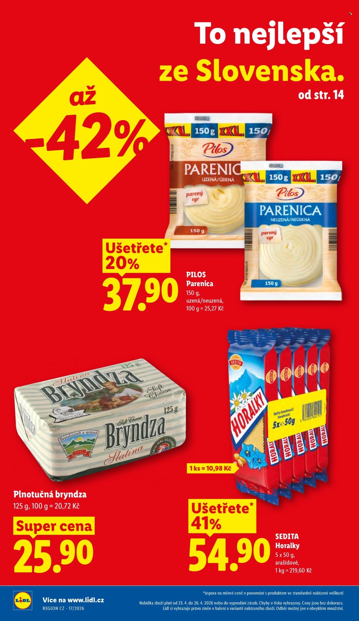 LIDL leták - Od čtvrtka 23.4.2026 (2026-04-23 - 2026-04-26)