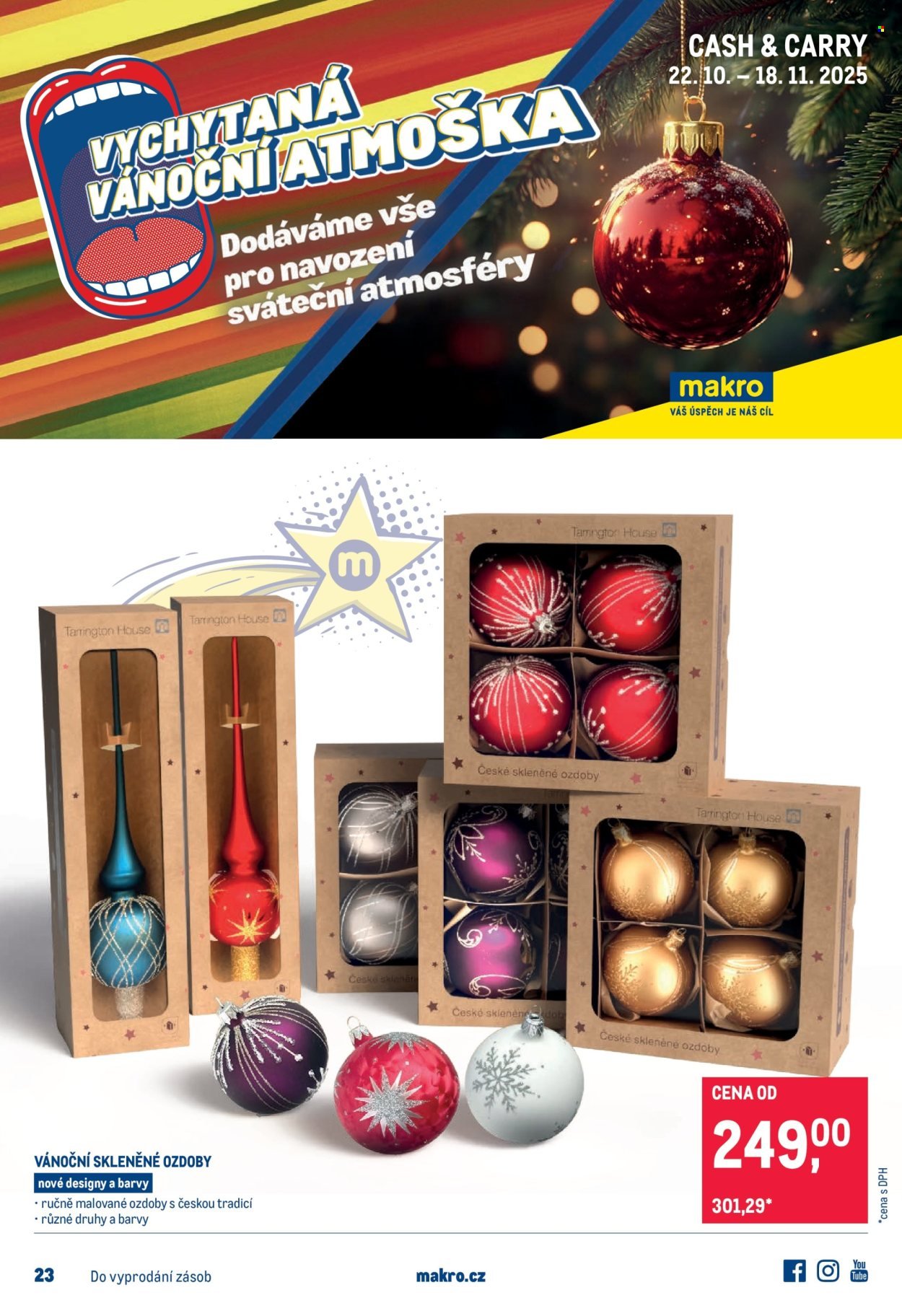 MAKRO leták - Dekorace (2025-10-22 - 2025-11-18)