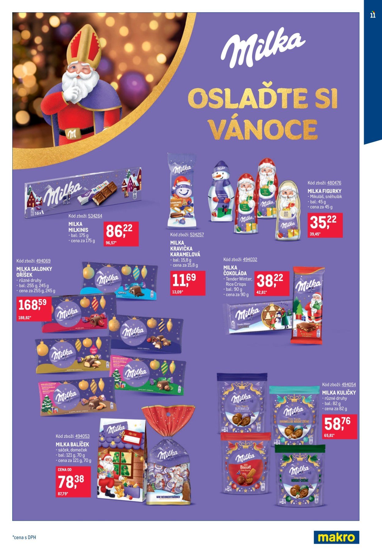 MAKRO leták - Mikulášské čokolády