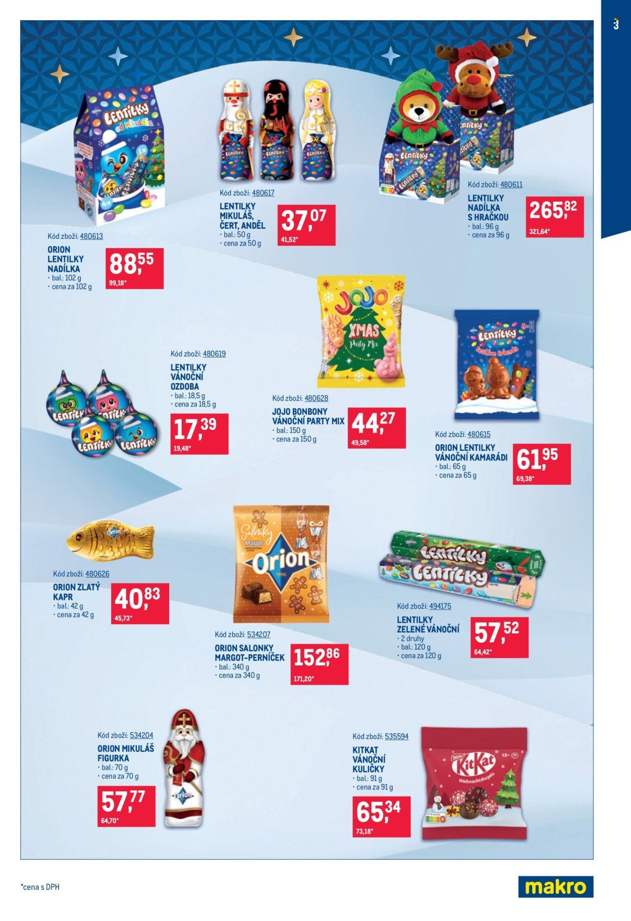 MAKRO leták - Mikulášské čokolády