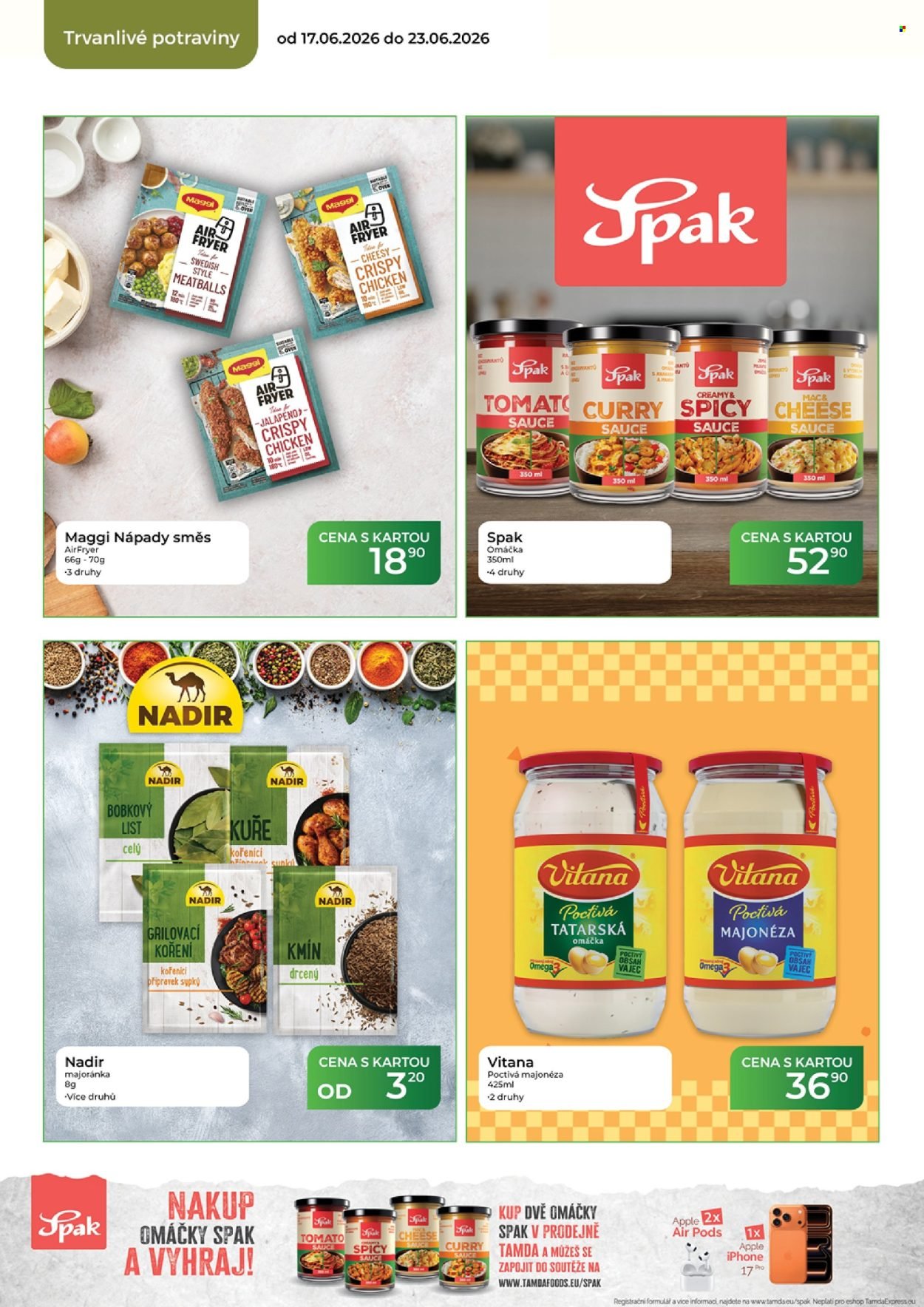 TAMDA FOODS leták - Od středy 17.6.2026