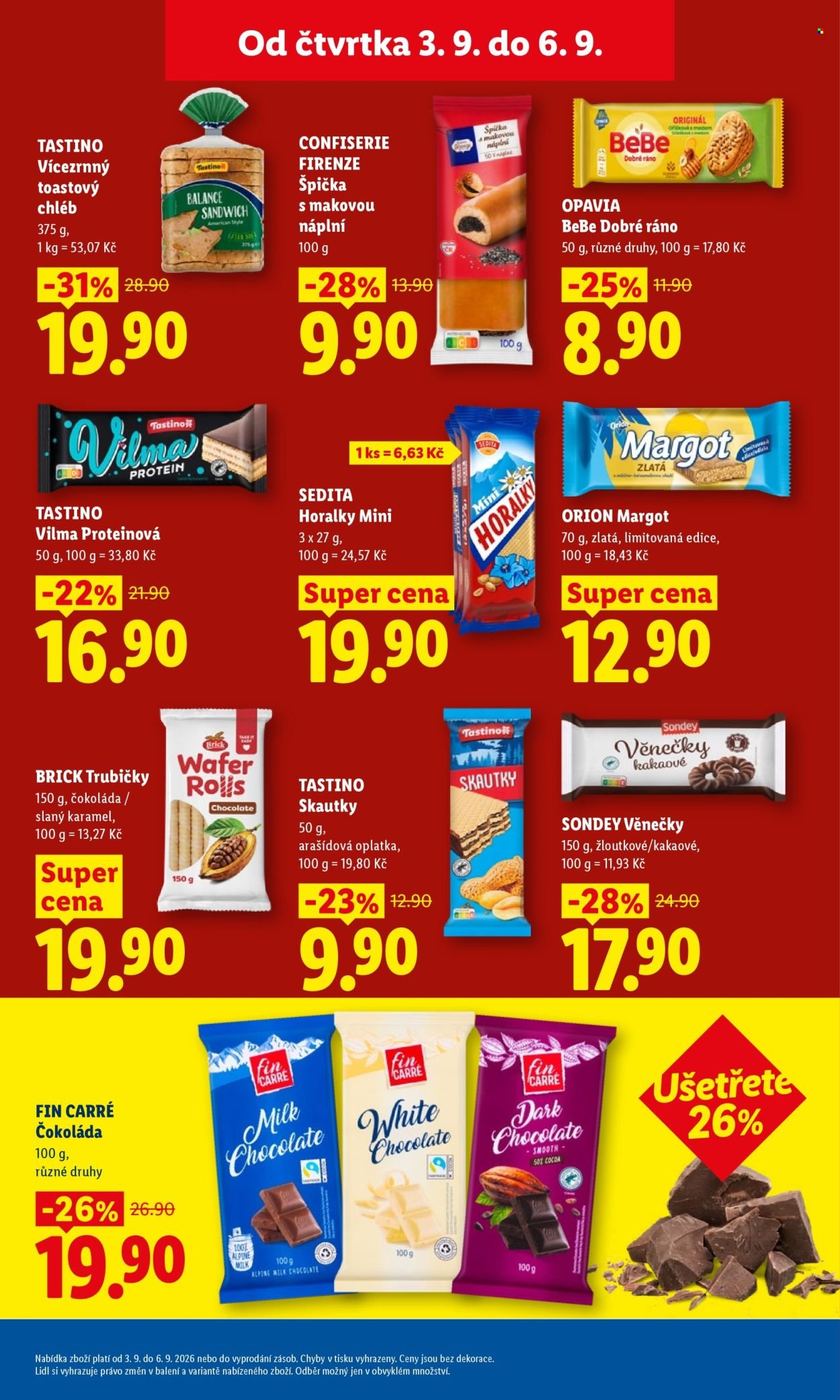 LIDL leták - Od čtvrtka 3.9.2026