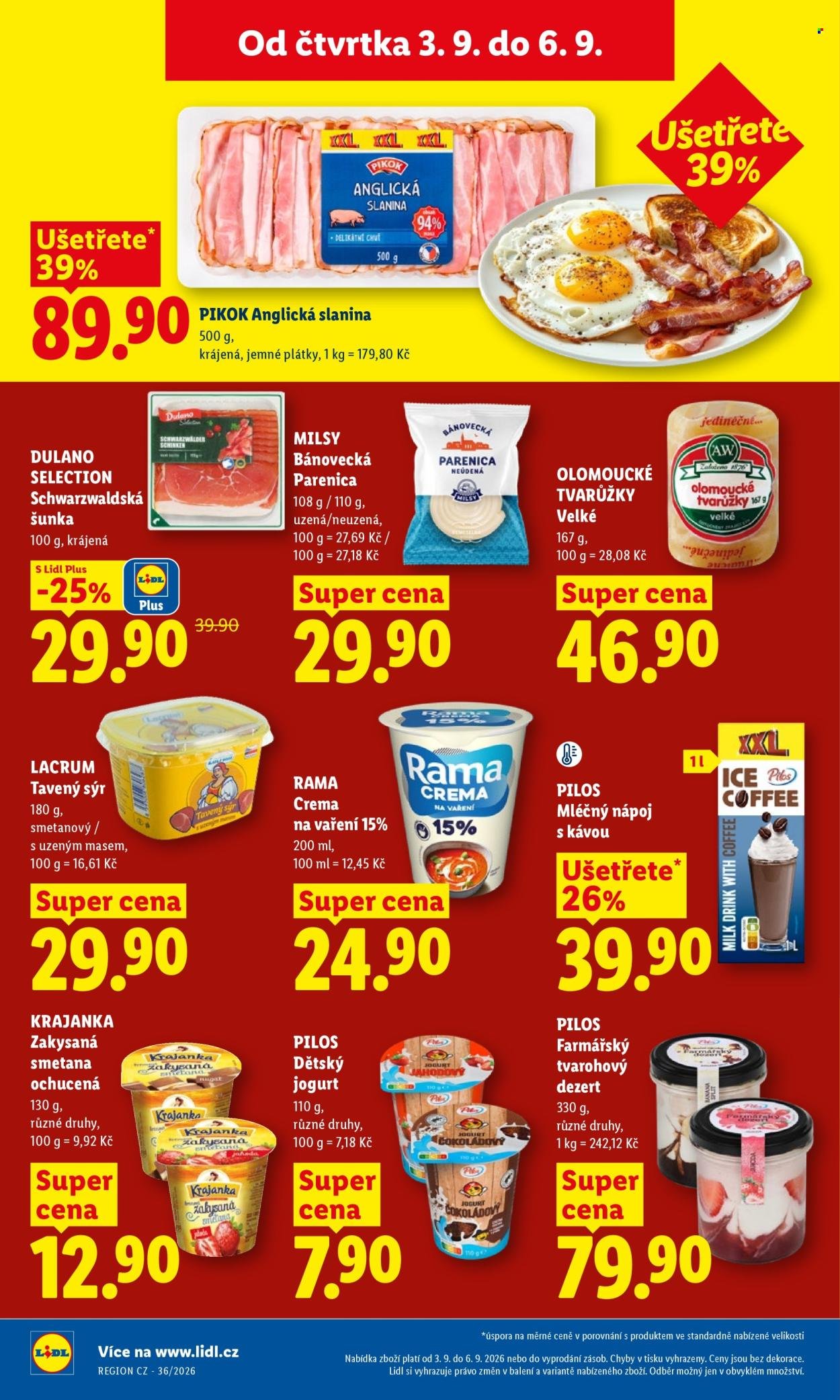 LIDL leták - Od čtvrtka 3.9.2026