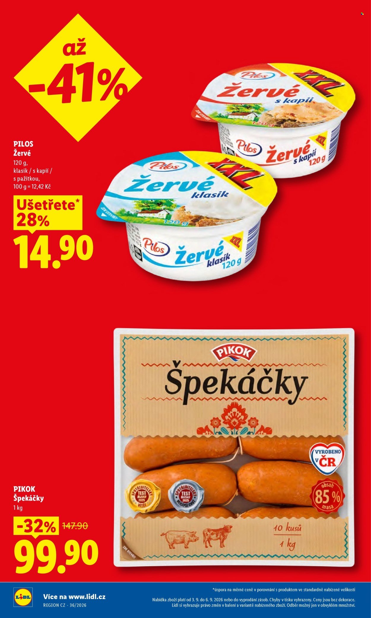 LIDL leták - Od čtvrtka 3.9.2026