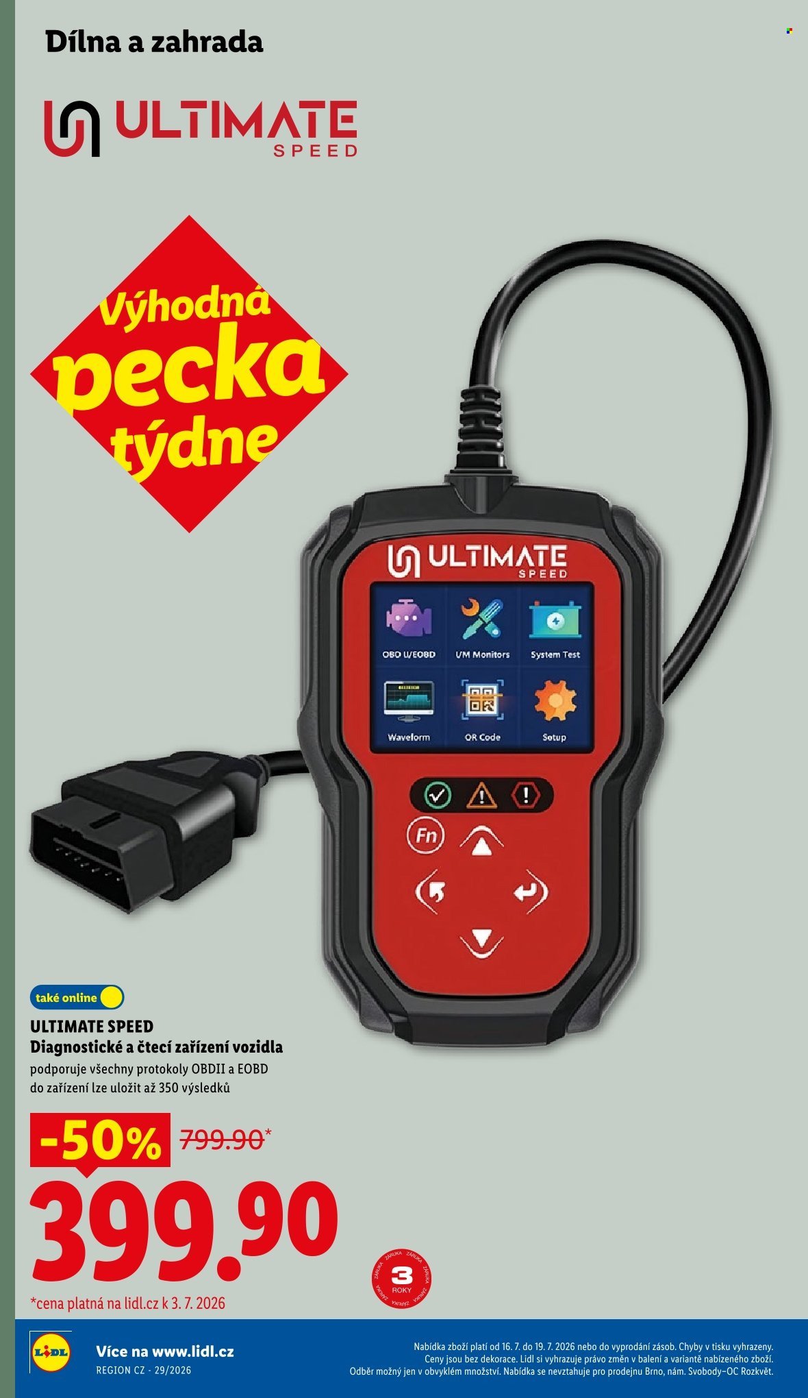 LIDL leták - Od čtvrtka 16.7.2026