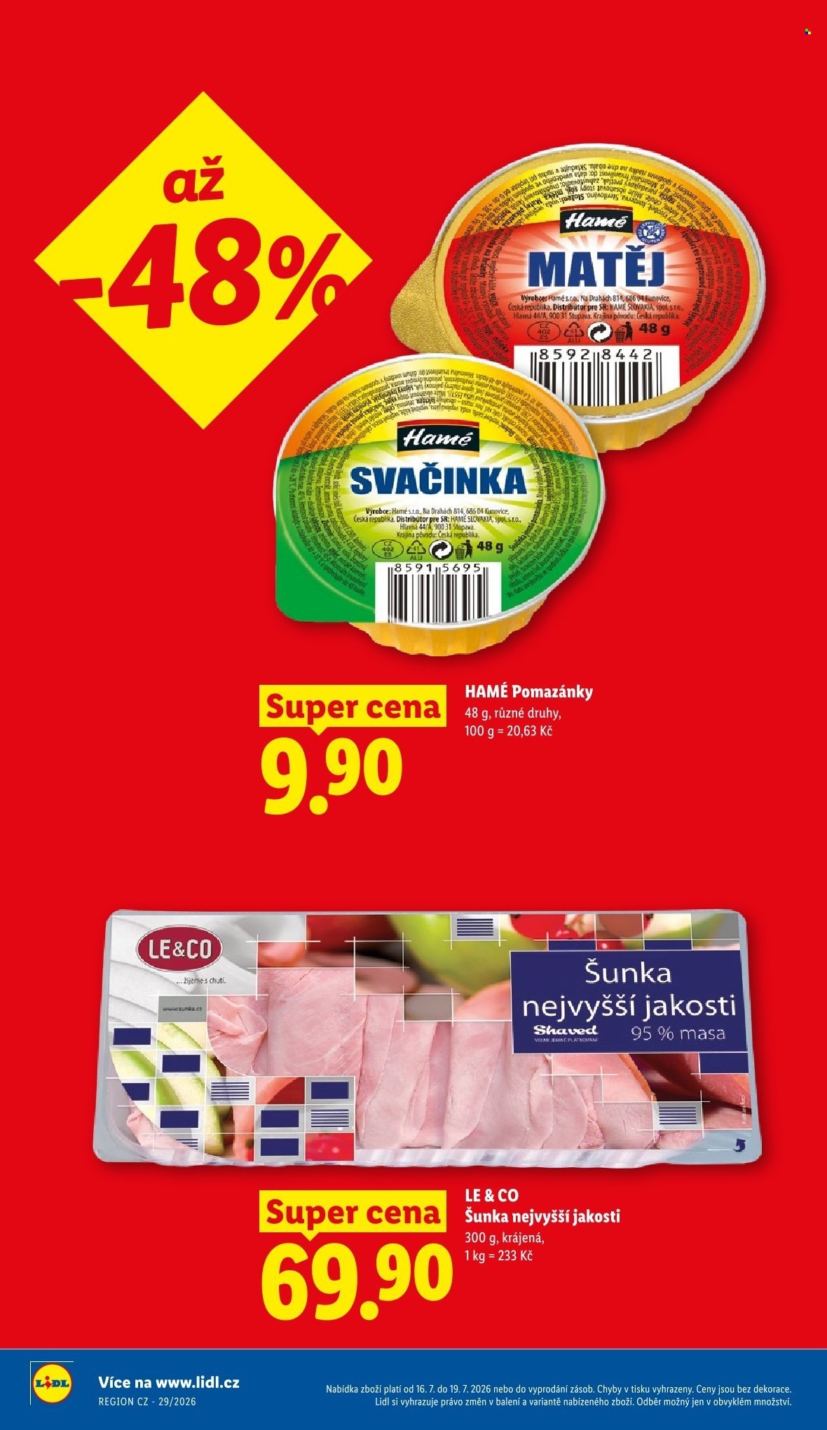 LIDL leták - Od čtvrtka 16.7.2026