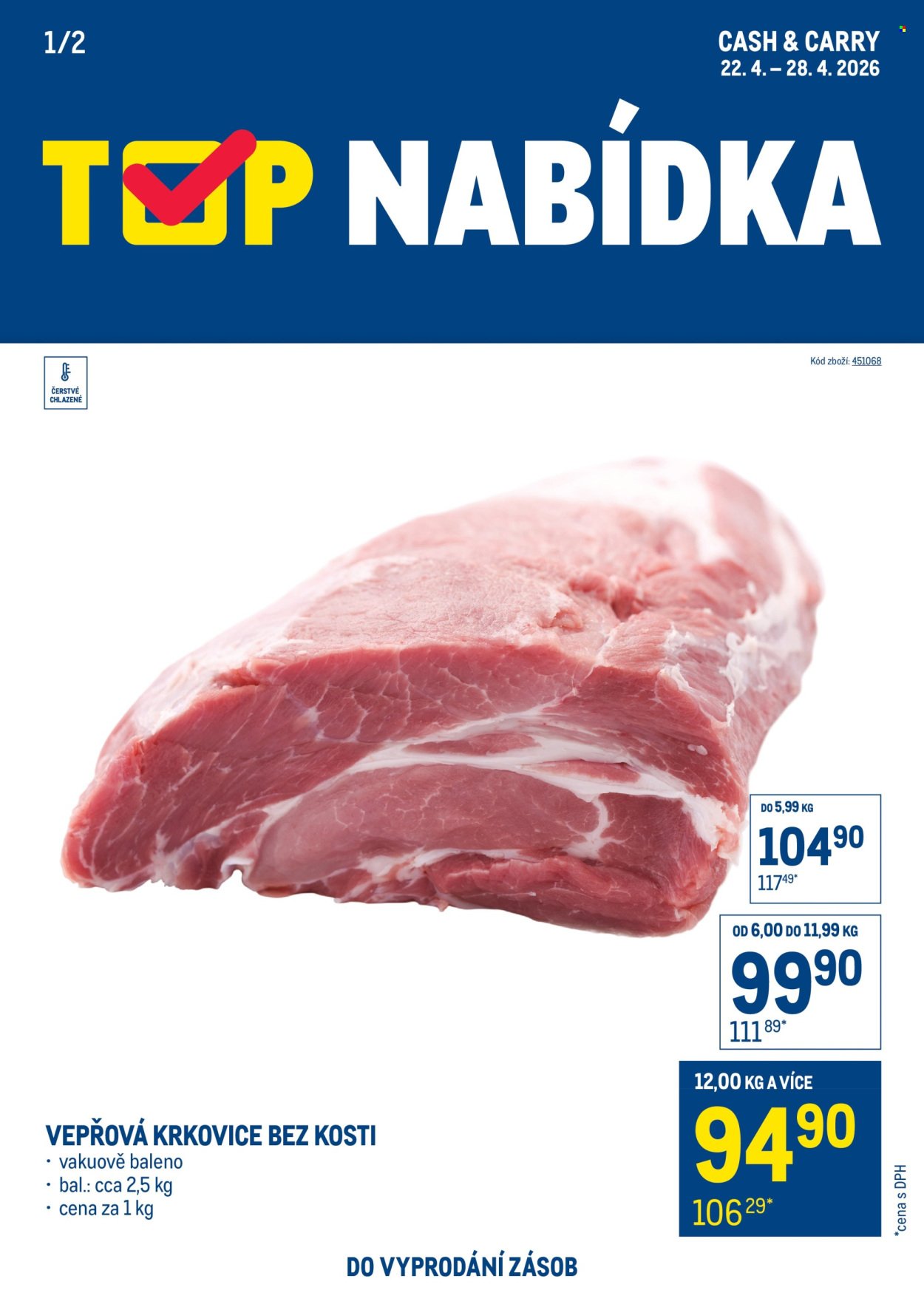 MAKRO leták - TOP maso (2026-04-22 - 2026-04-28)