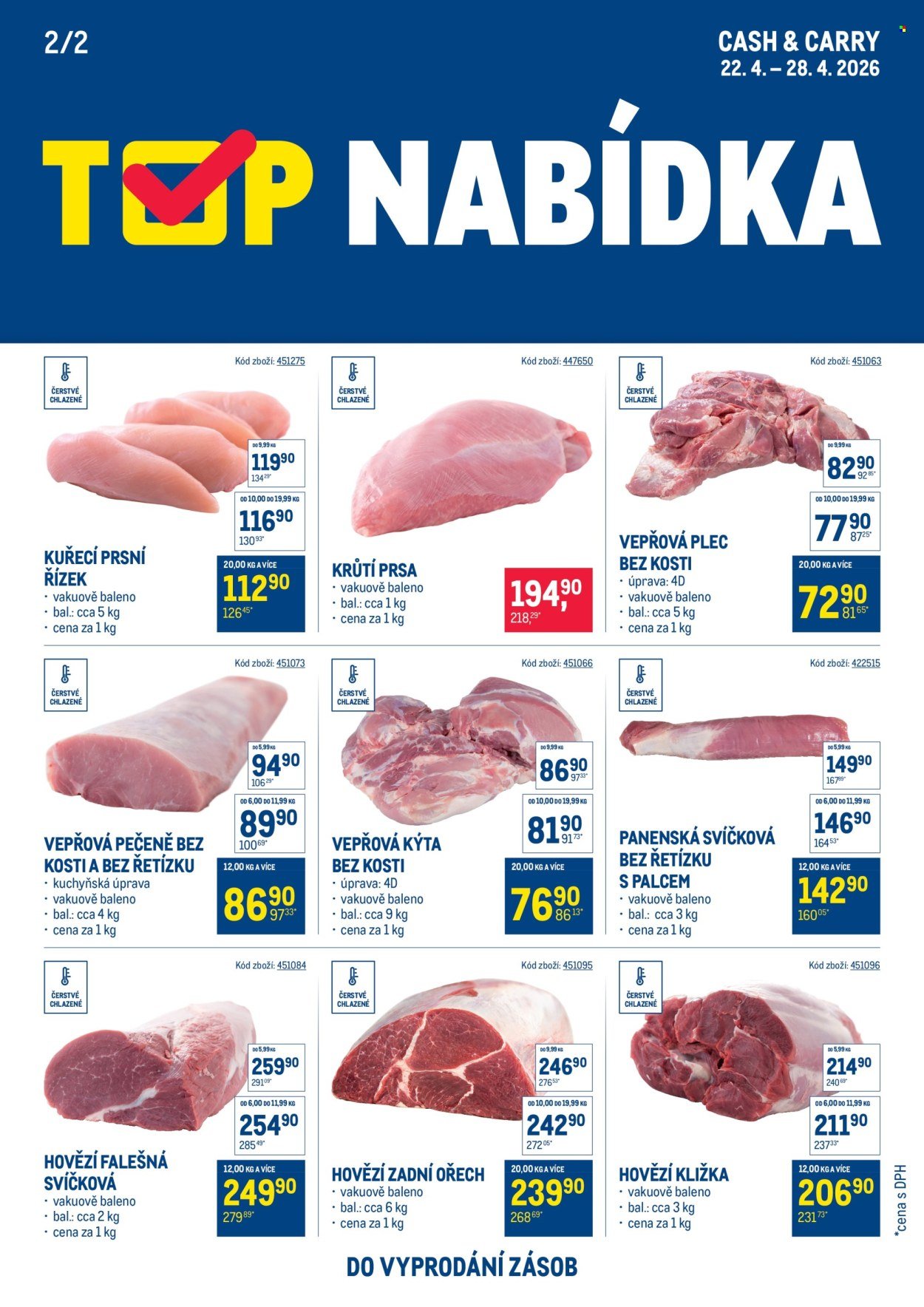 MAKRO leták - TOP maso (2026-04-22 - 2026-04-28)