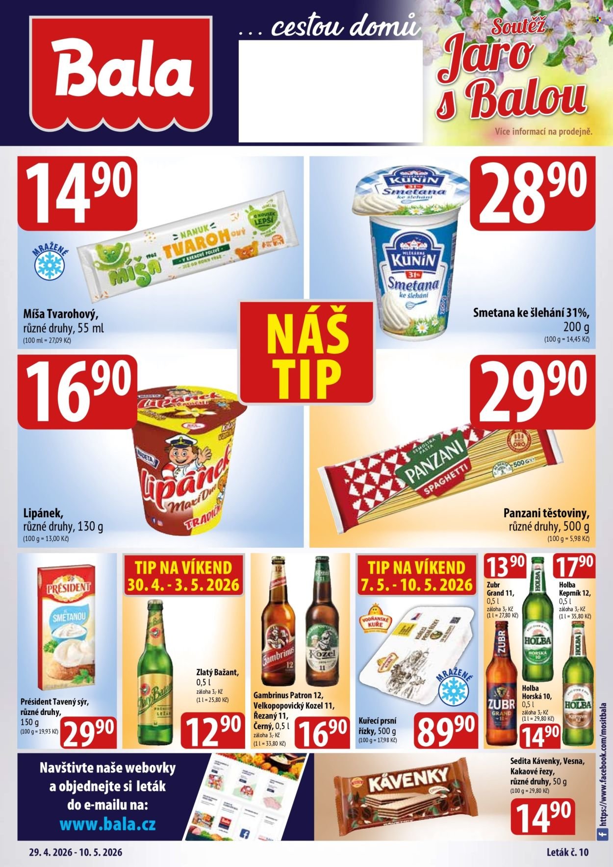 BALA leták - Velký leták Holba (2026-04-29 - 2026-05-10)