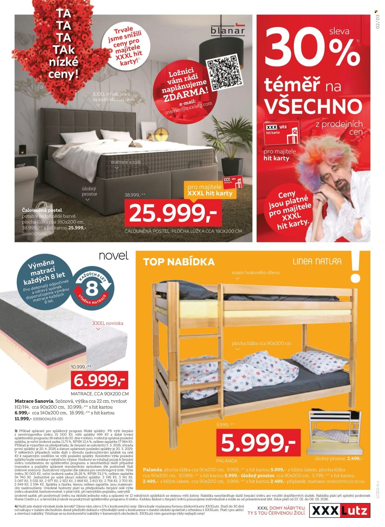 XXXLUTZ leták - Sleva 30 % téměř na všechno (2026-02-23 - 2026-03-08)