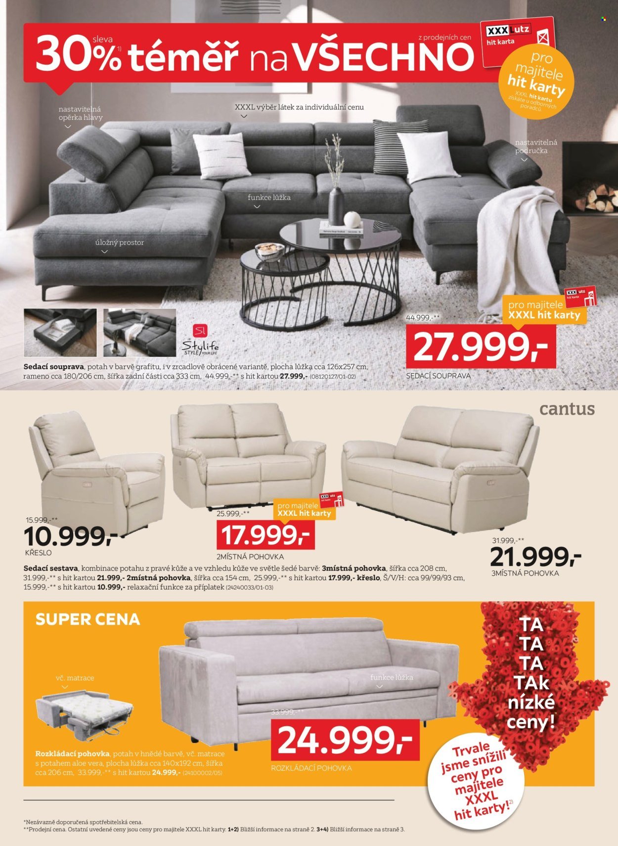 XXXLUTZ leták - Sleva 30 % téměř na všechno (2026-02-23 - 2026-03-08)