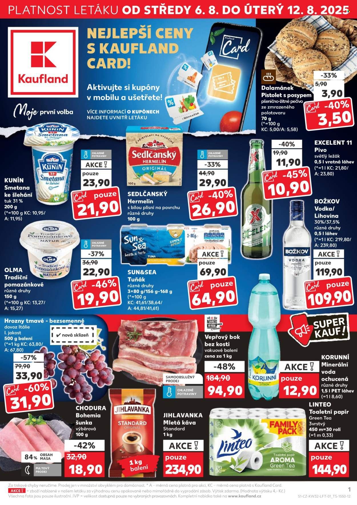 KAUFLAND leták - Od středy 6.8.2025 (2025-08-06 - 2025-08-12)
