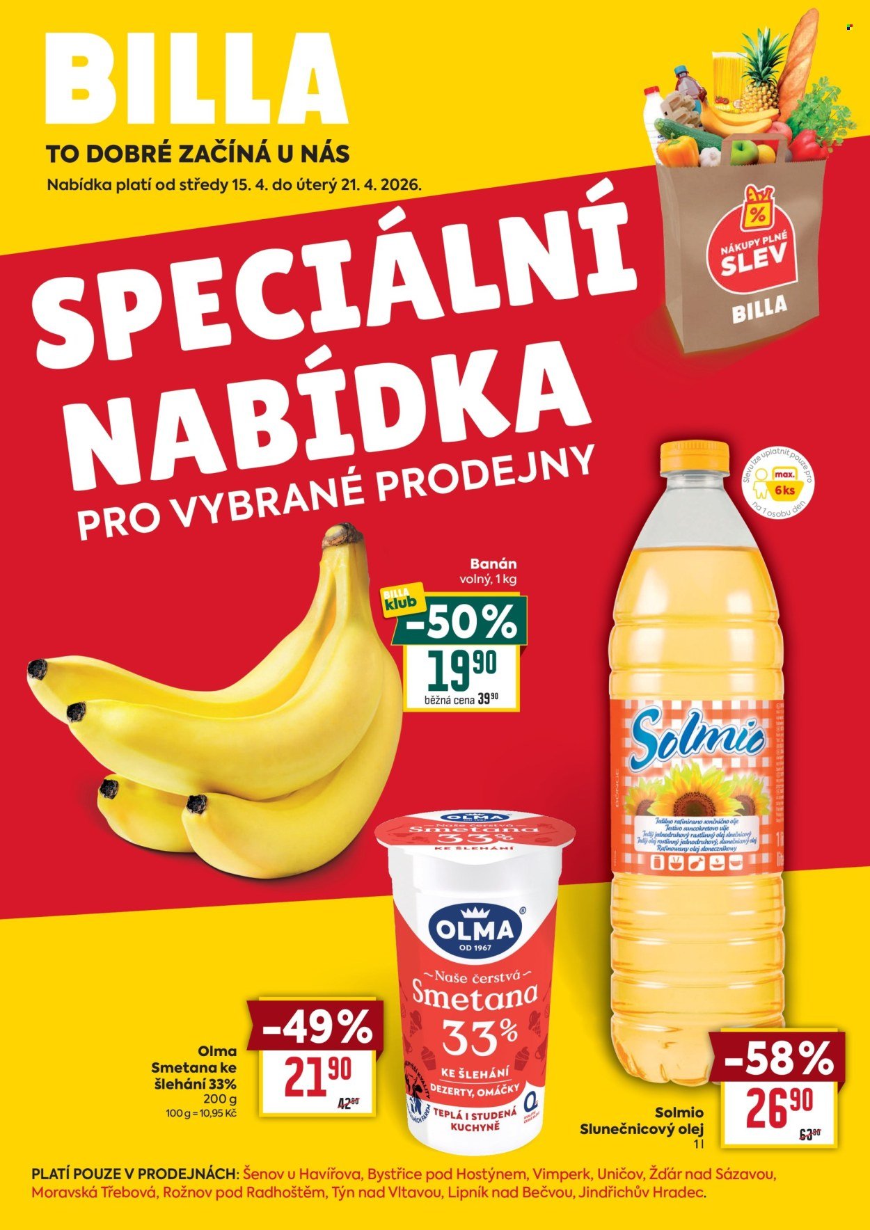 BILLA leták - Speciální nabídka: vybrané prodejny (2026-04-15 - 2026-04-21)