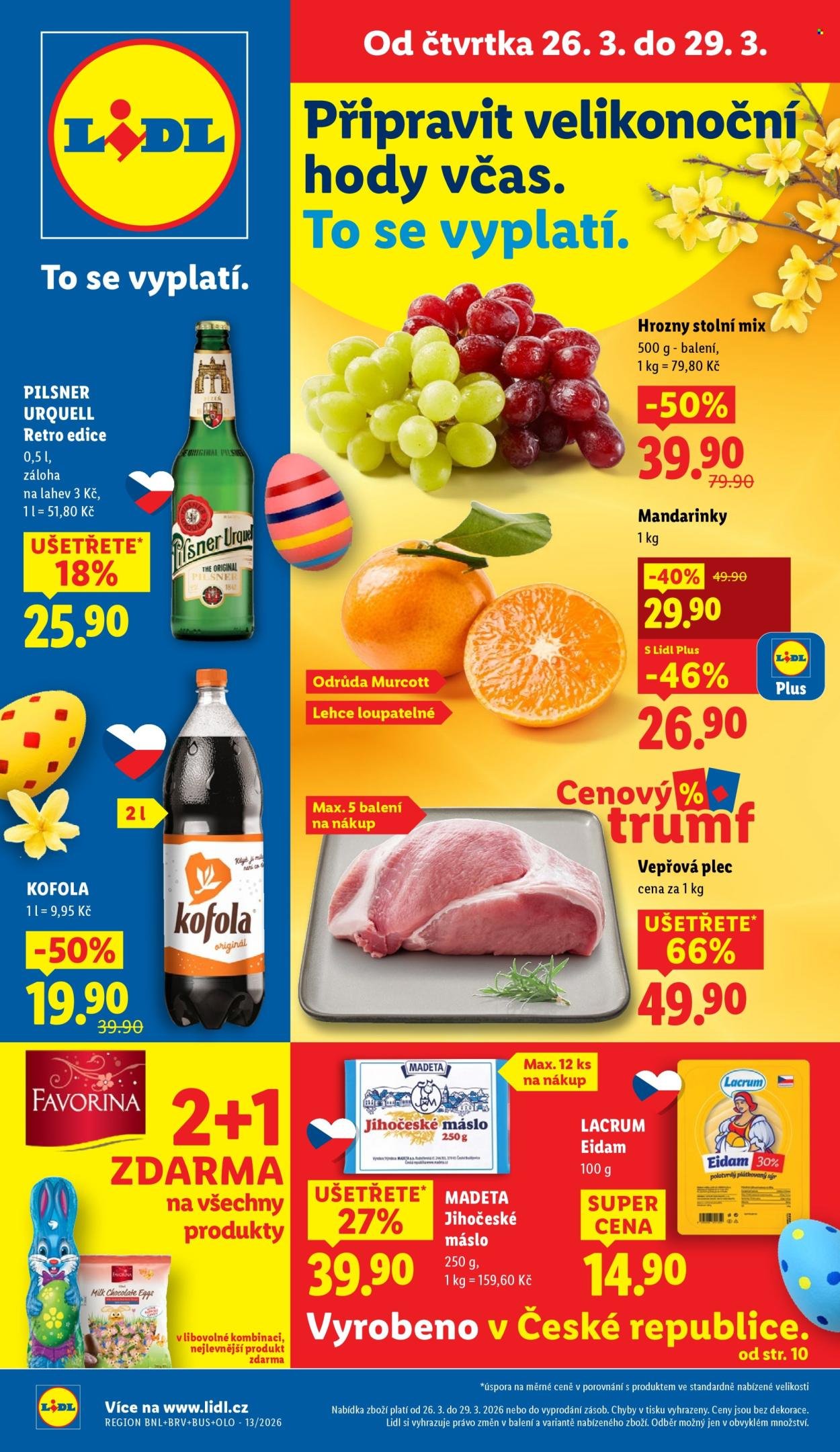 LIDL leták - Od čtvrtka 26.3.2026 (2026-03-26 - 2026-03-29)