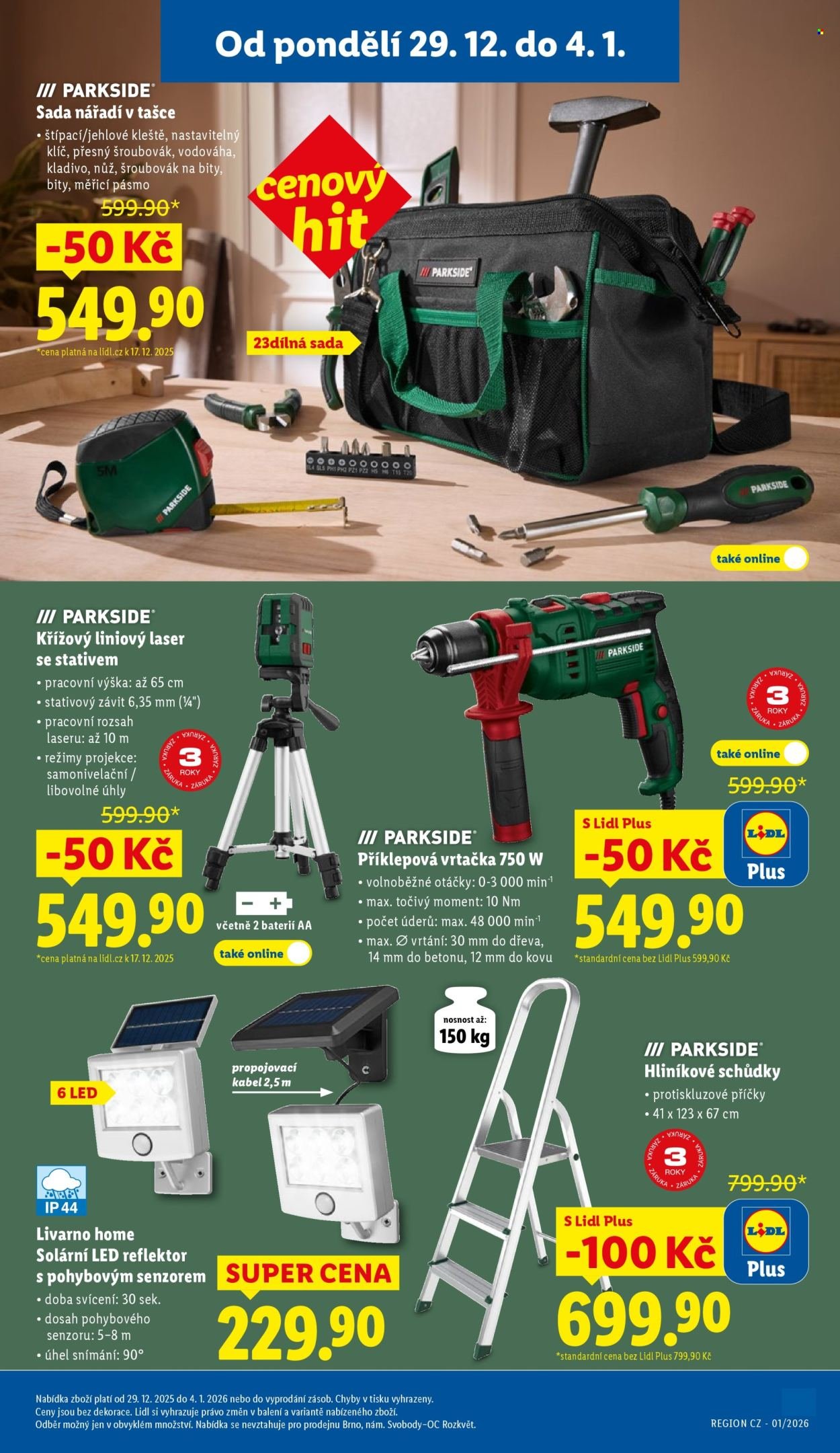LIDL leták - Spotřební zboží (2025-12-29 - 2026-01-04)