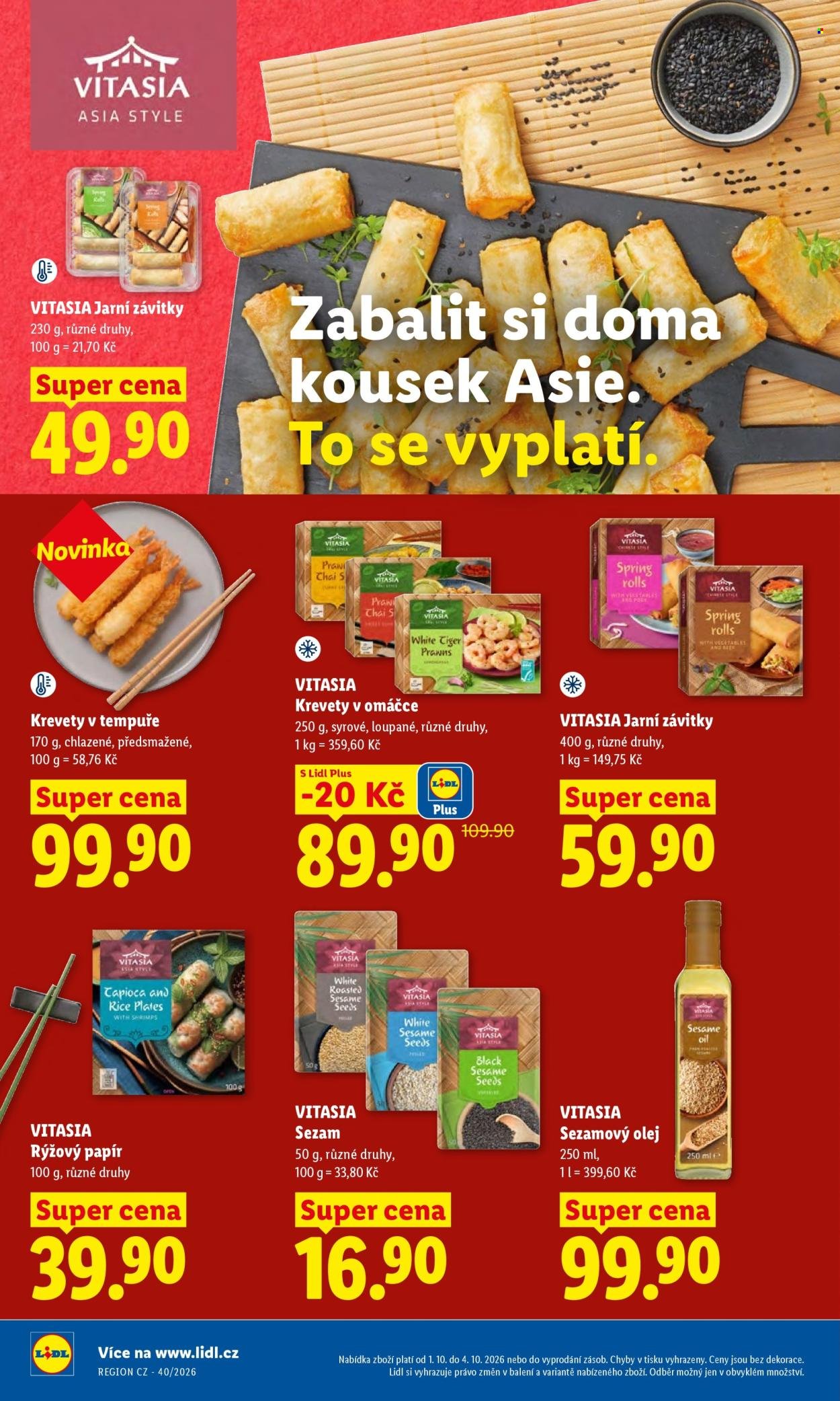 LIDL leták - Od čtvrtka 1.10.2026