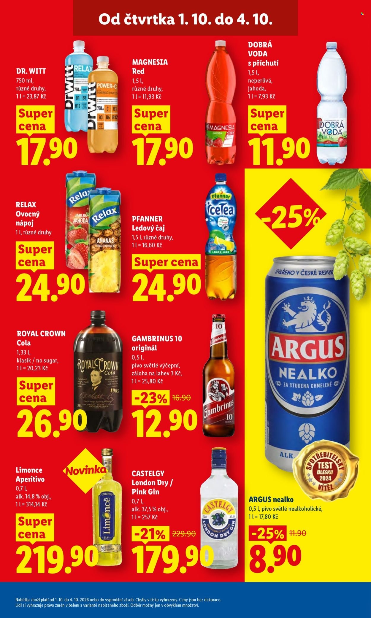 LIDL leták - Od čtvrtka 1.10.2026