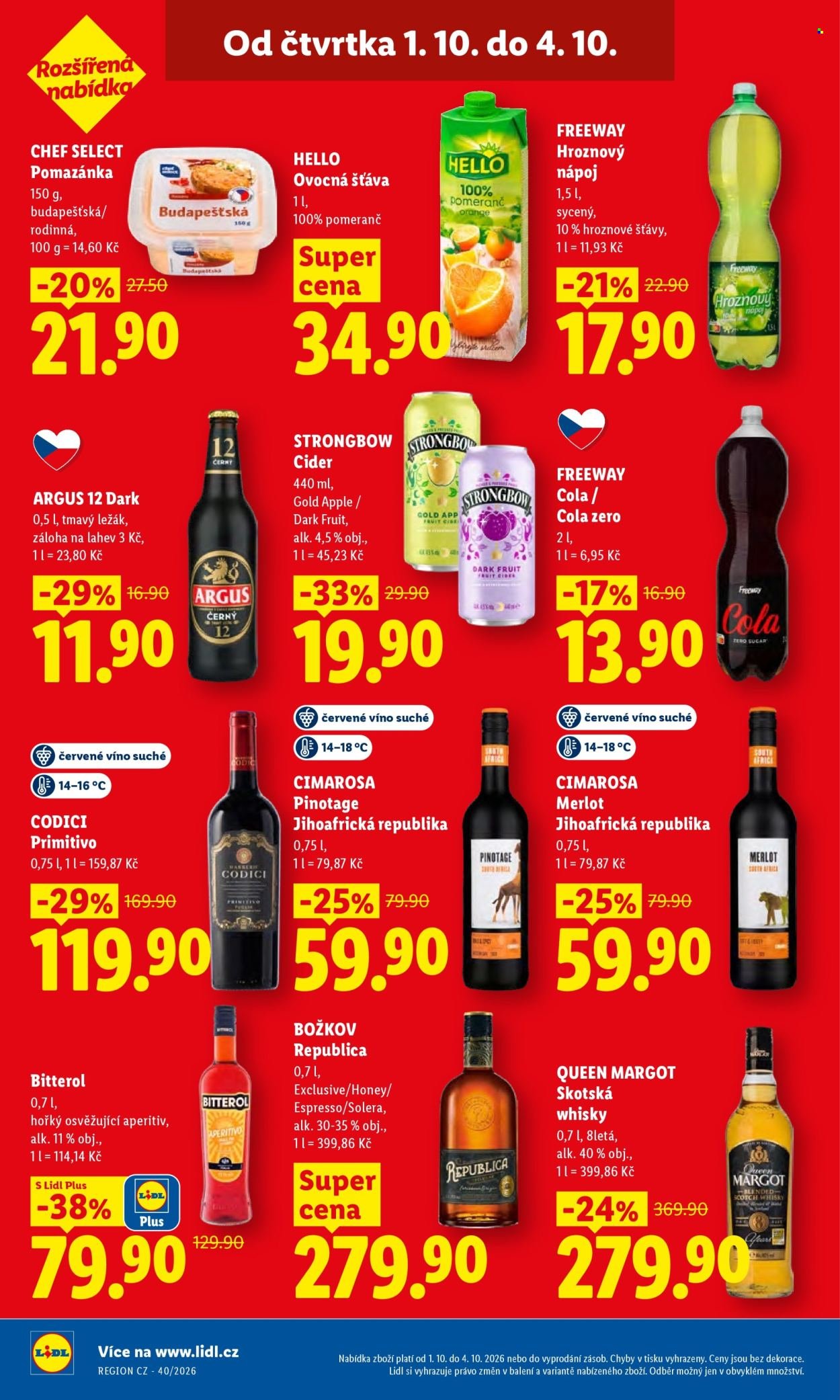LIDL leták - Od čtvrtka 1.10.2026