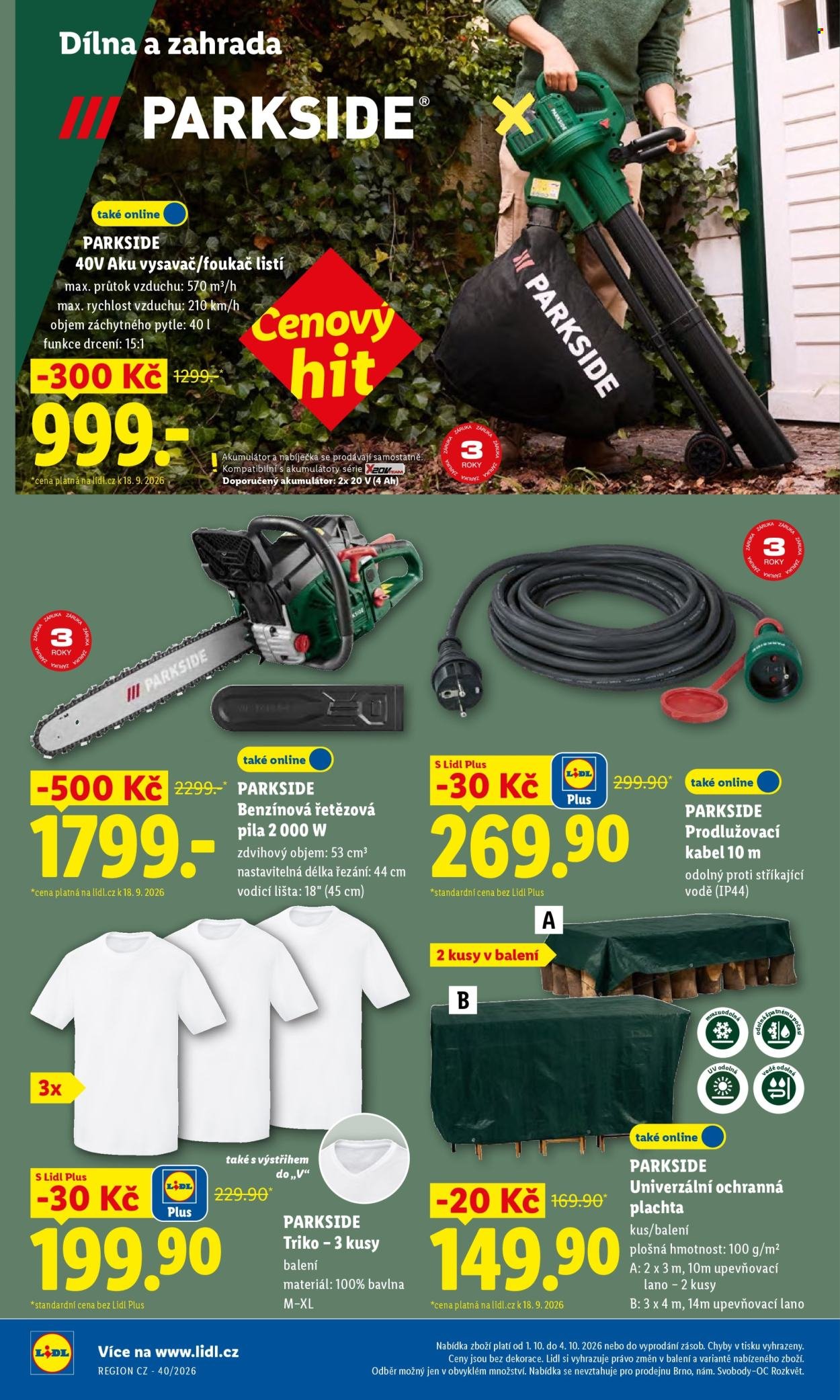 LIDL leták - Od čtvrtka 1.10.2026
