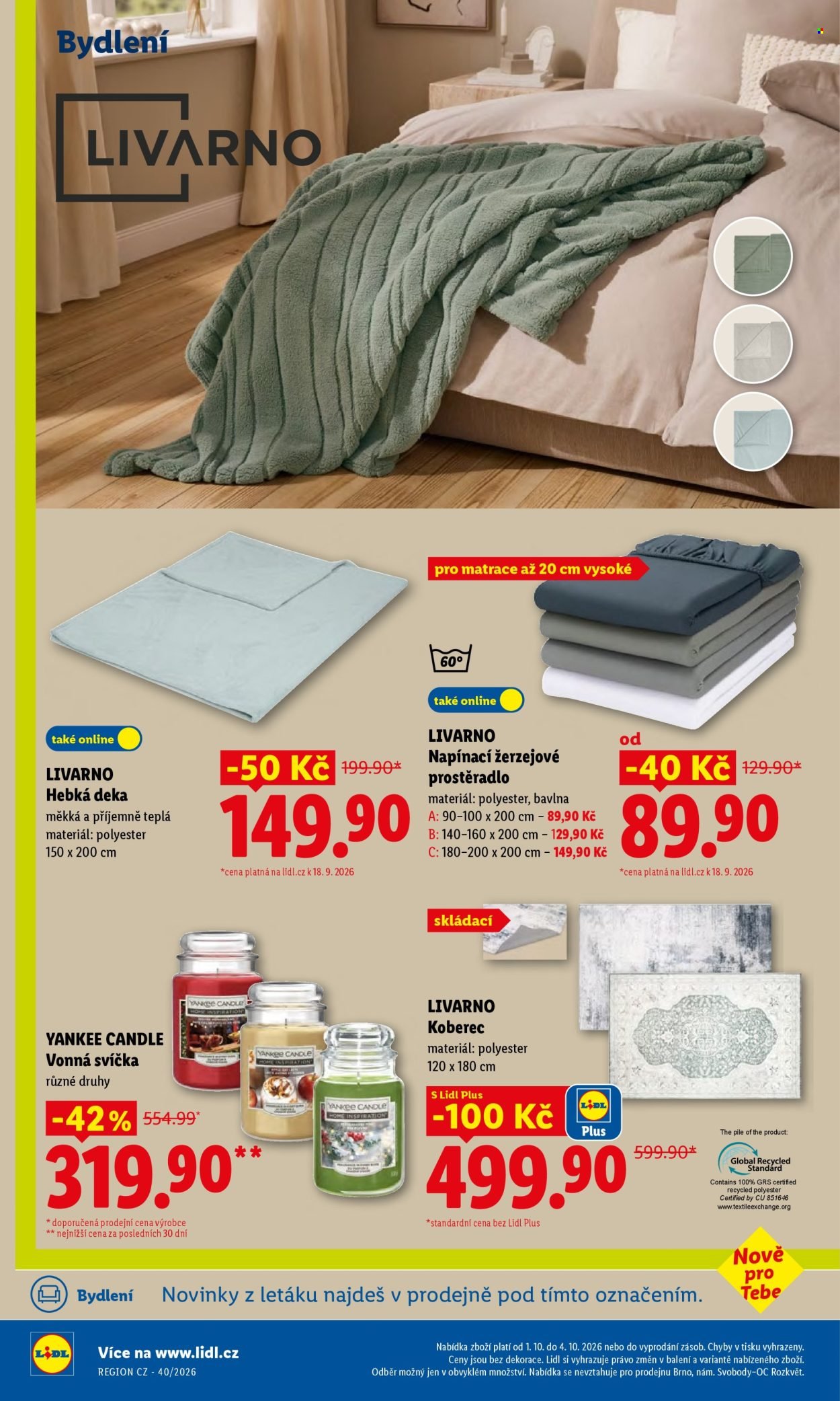 LIDL leták - Od čtvrtka 1.10.2026