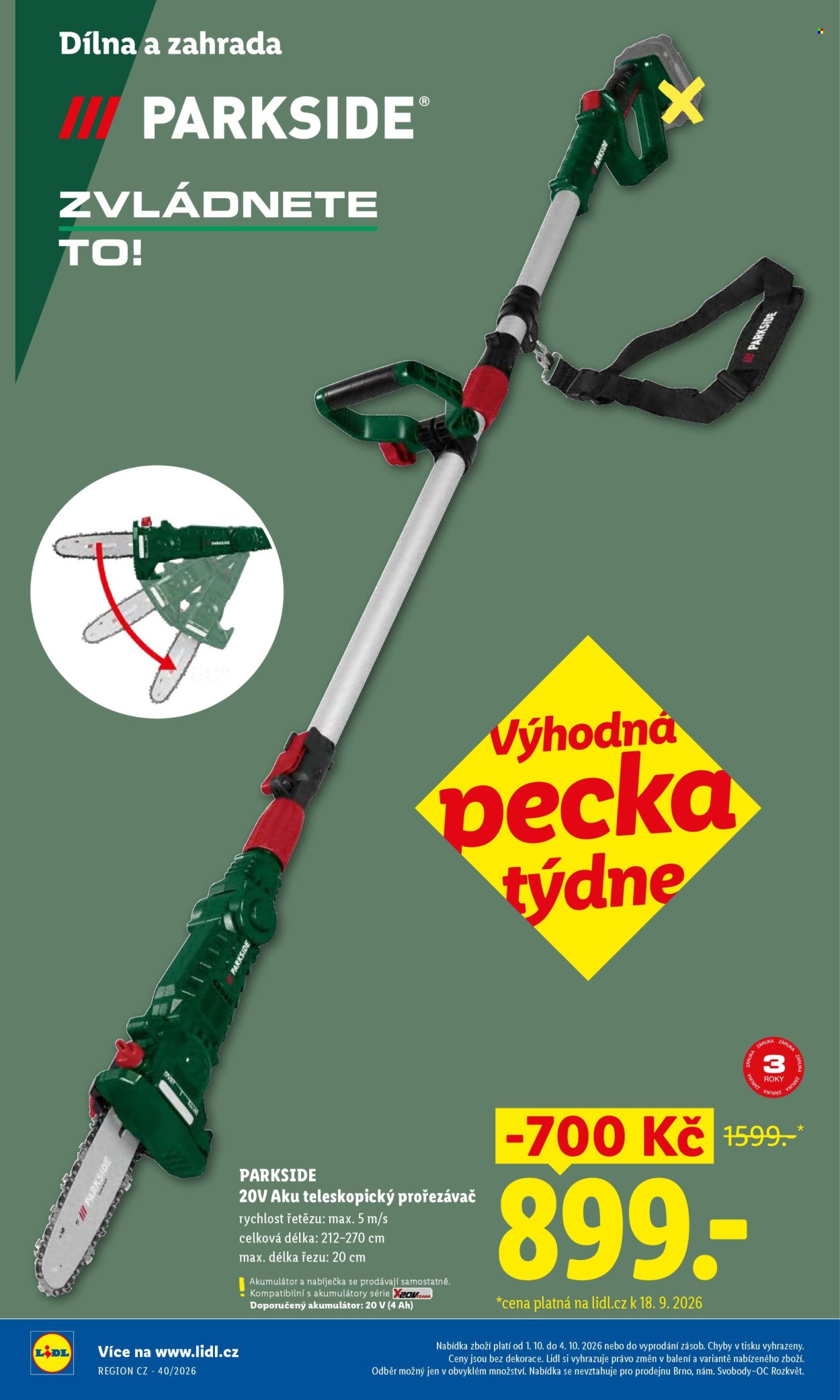 LIDL leták - Od čtvrtka 1.10.2026