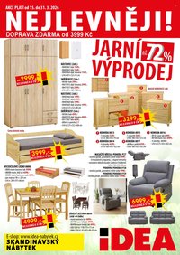 IDEA NÁBYTEK leták - Od neděle 15.3.2026 (2026-03-15 - 2026-03-31)