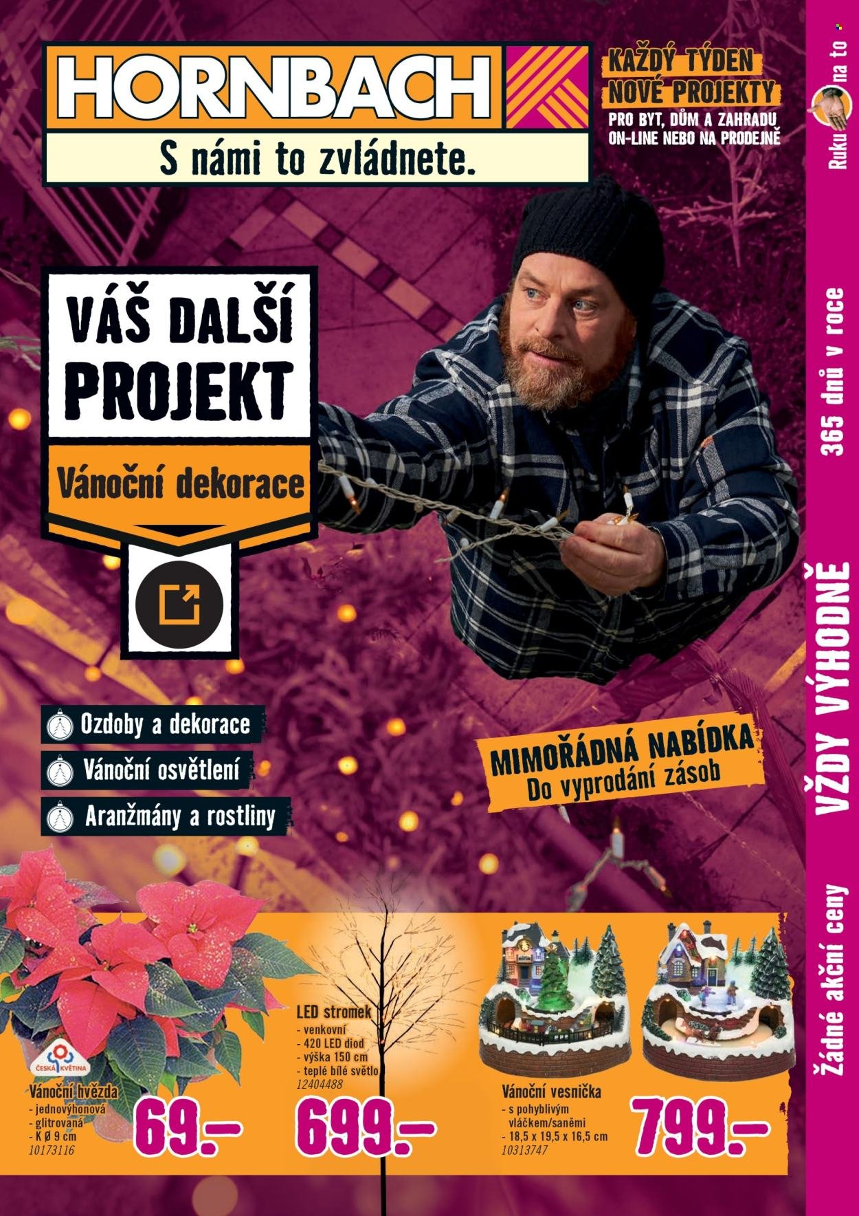 HORNBACH leták - Váš další projekt - Vánoční dekorace (2025-10-29 - 2025-11-12)