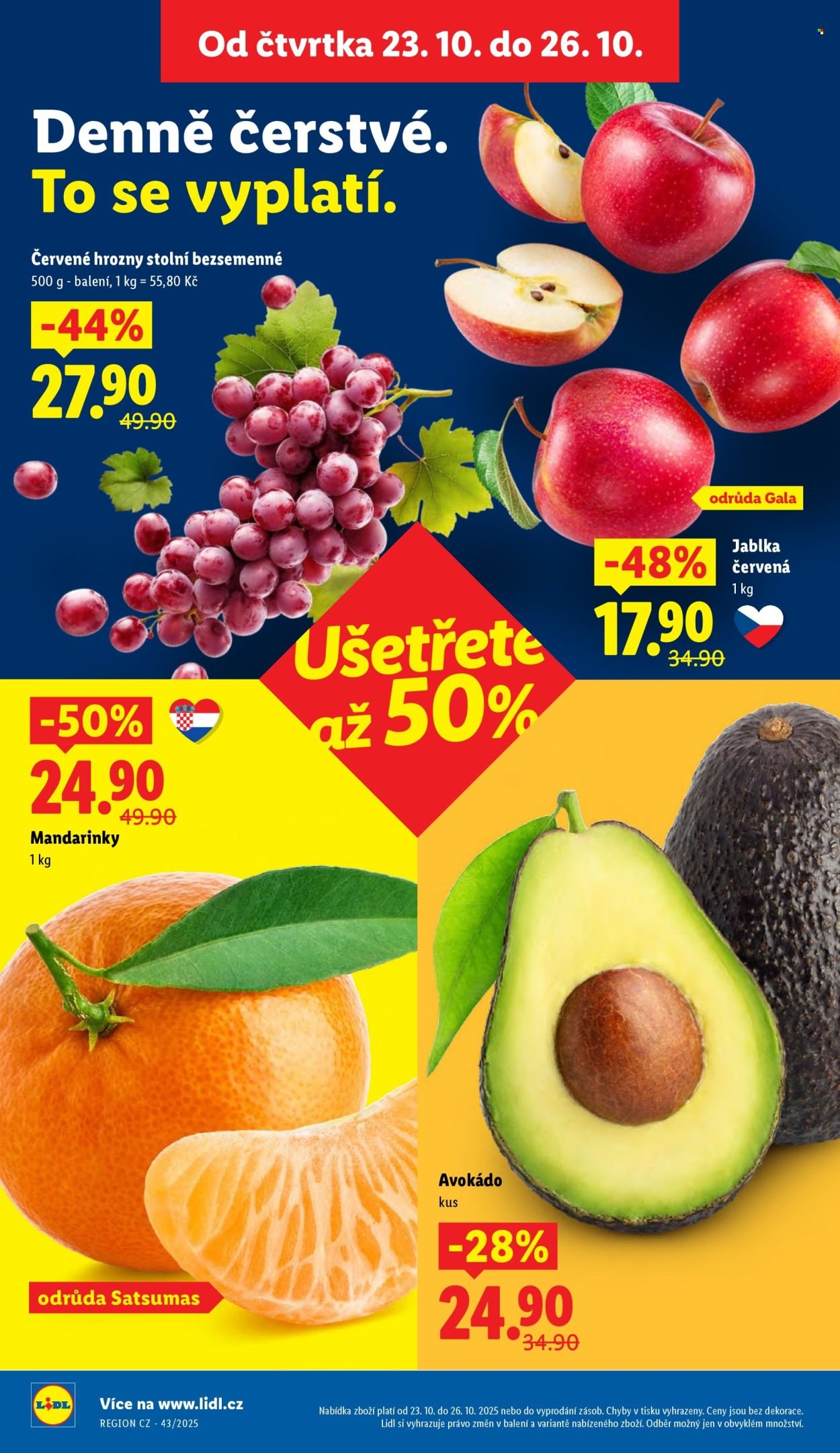 LIDL leták - Od čtvrtka 23.10.2025 (2025-10-23 - 2025-10-26)