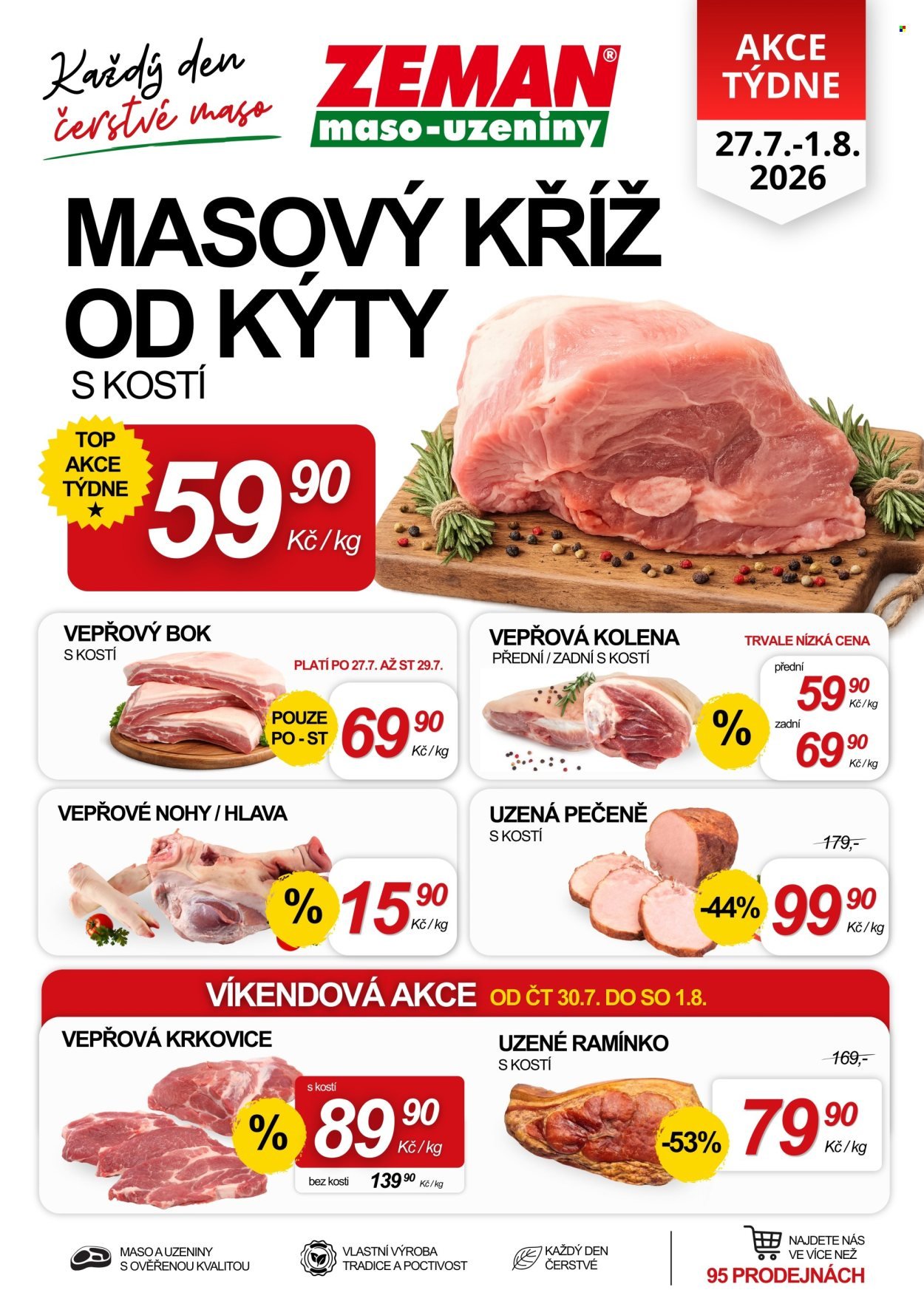 ZEMAN MASO-UZENINY leták - Od pondělí 27.7.2026