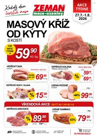 ZEMAN MASO-UZENINY leták - Od pondělí 27.7.2026