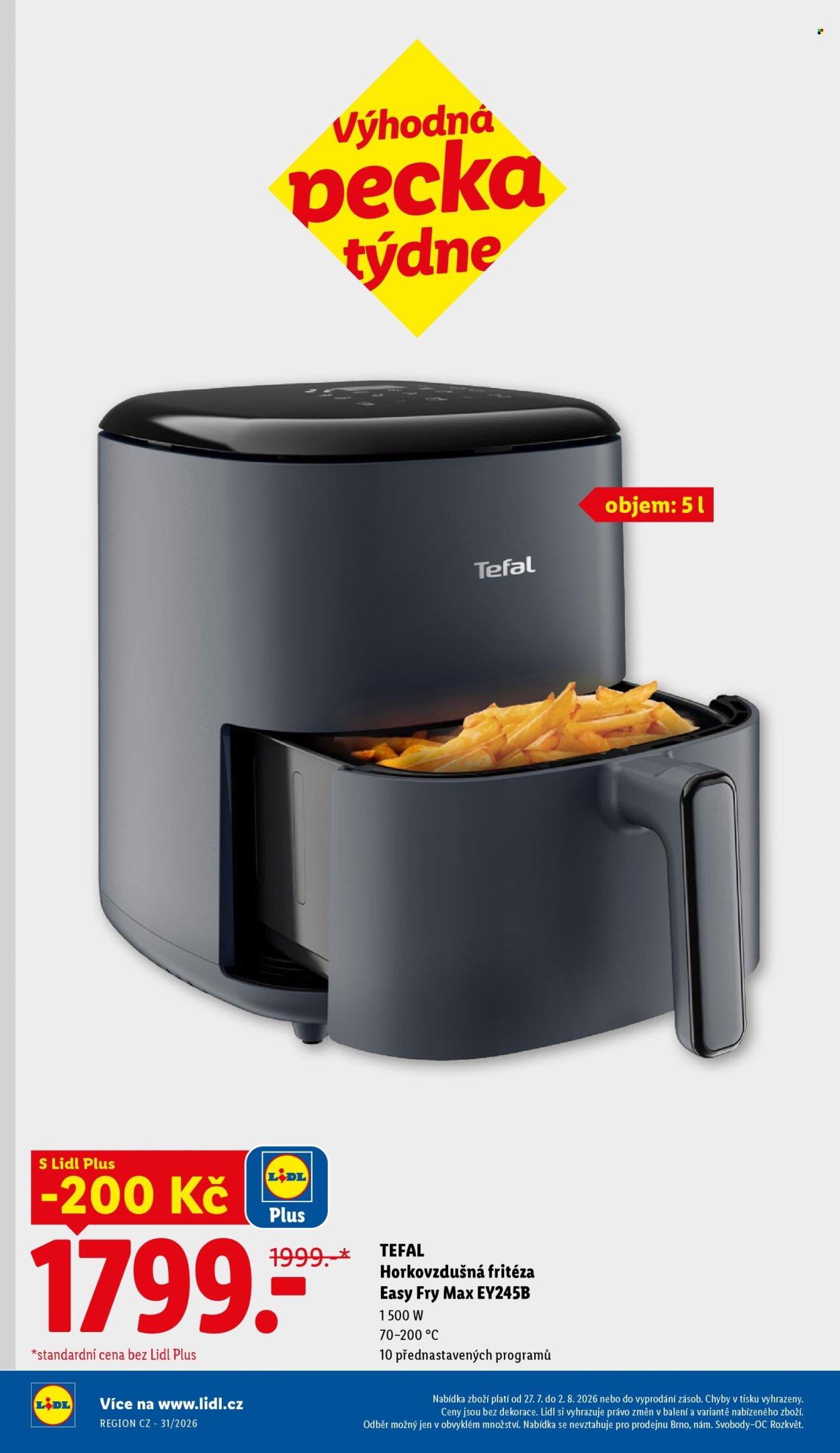 LIDL leták - Od pondělí 27.7.2026