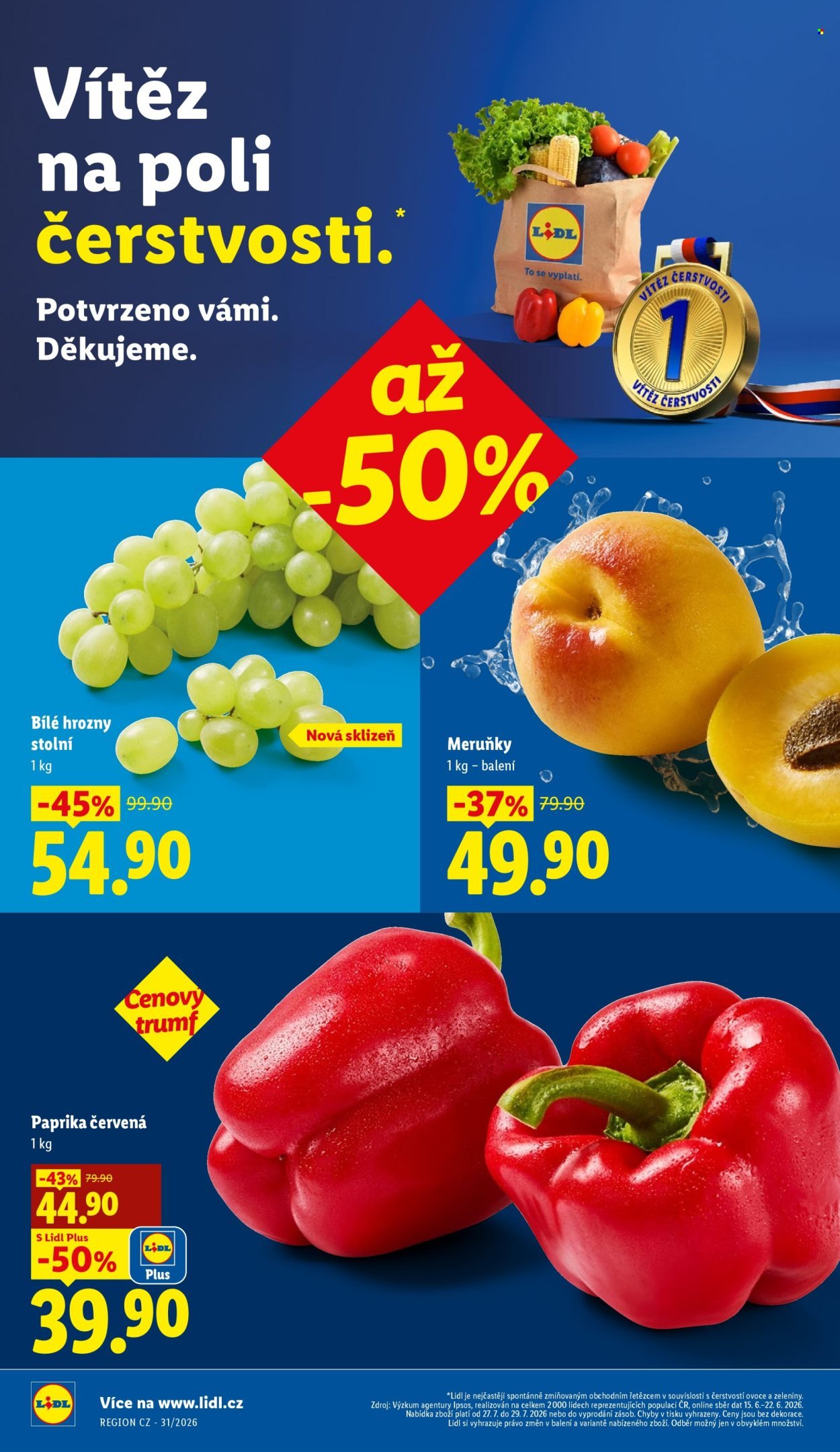 LIDL leták - Od pondělí 27.7.2026