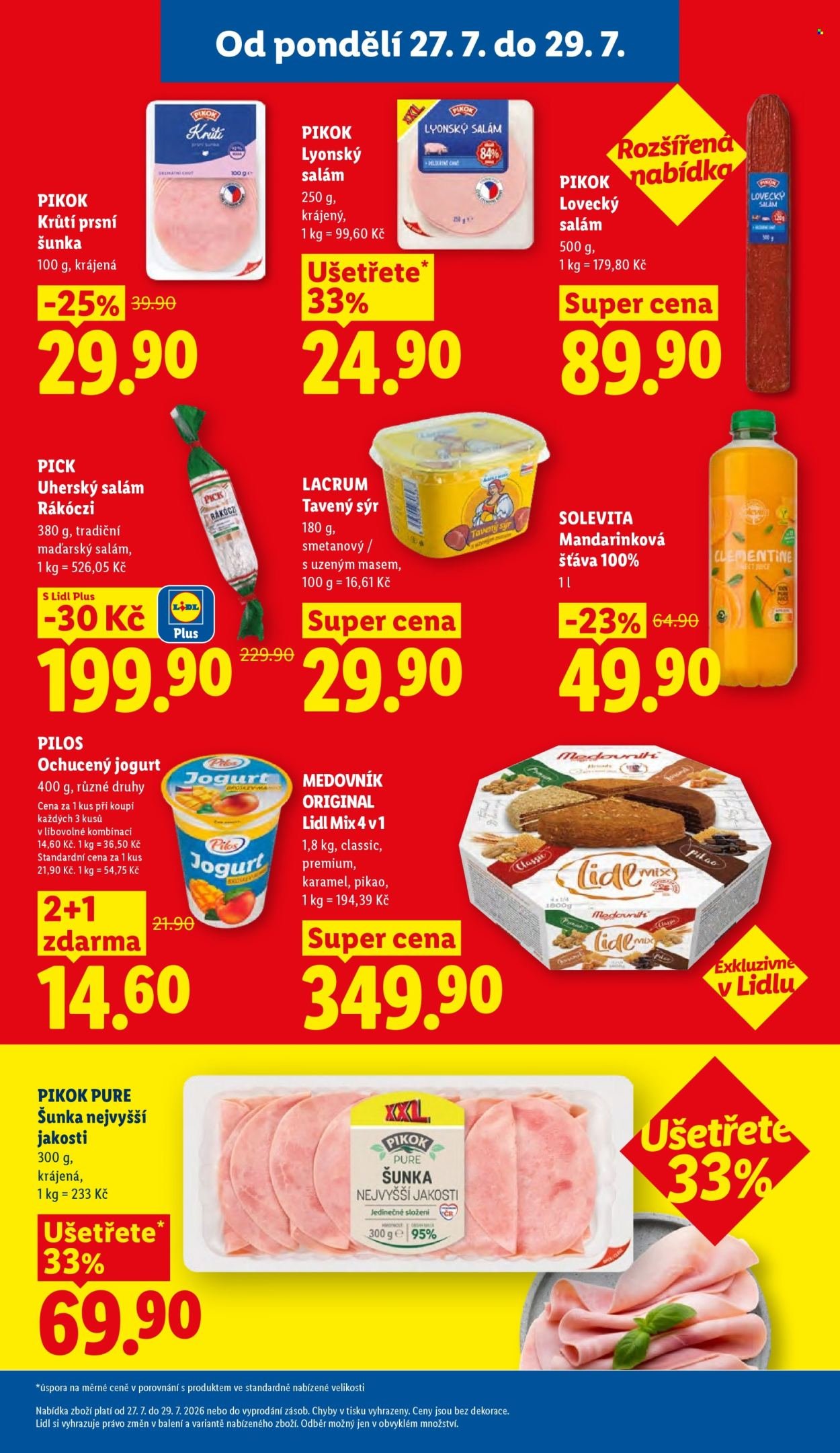 LIDL leták - Od pondělí 27.7.2026