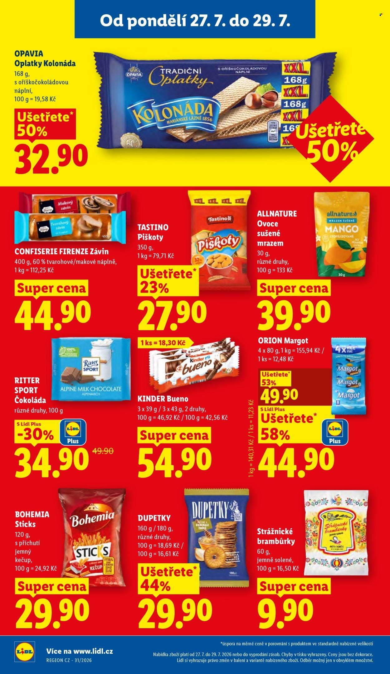 LIDL leták - Od pondělí 27.7.2026