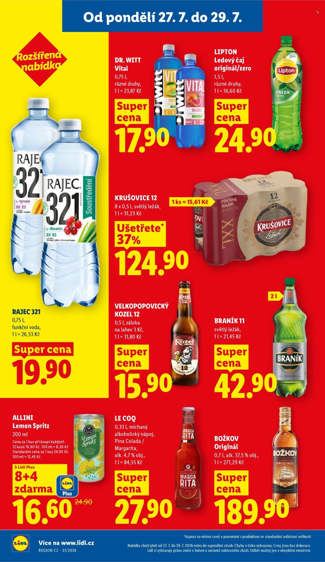 LIDL leták - Od pondělí 27.7.2026