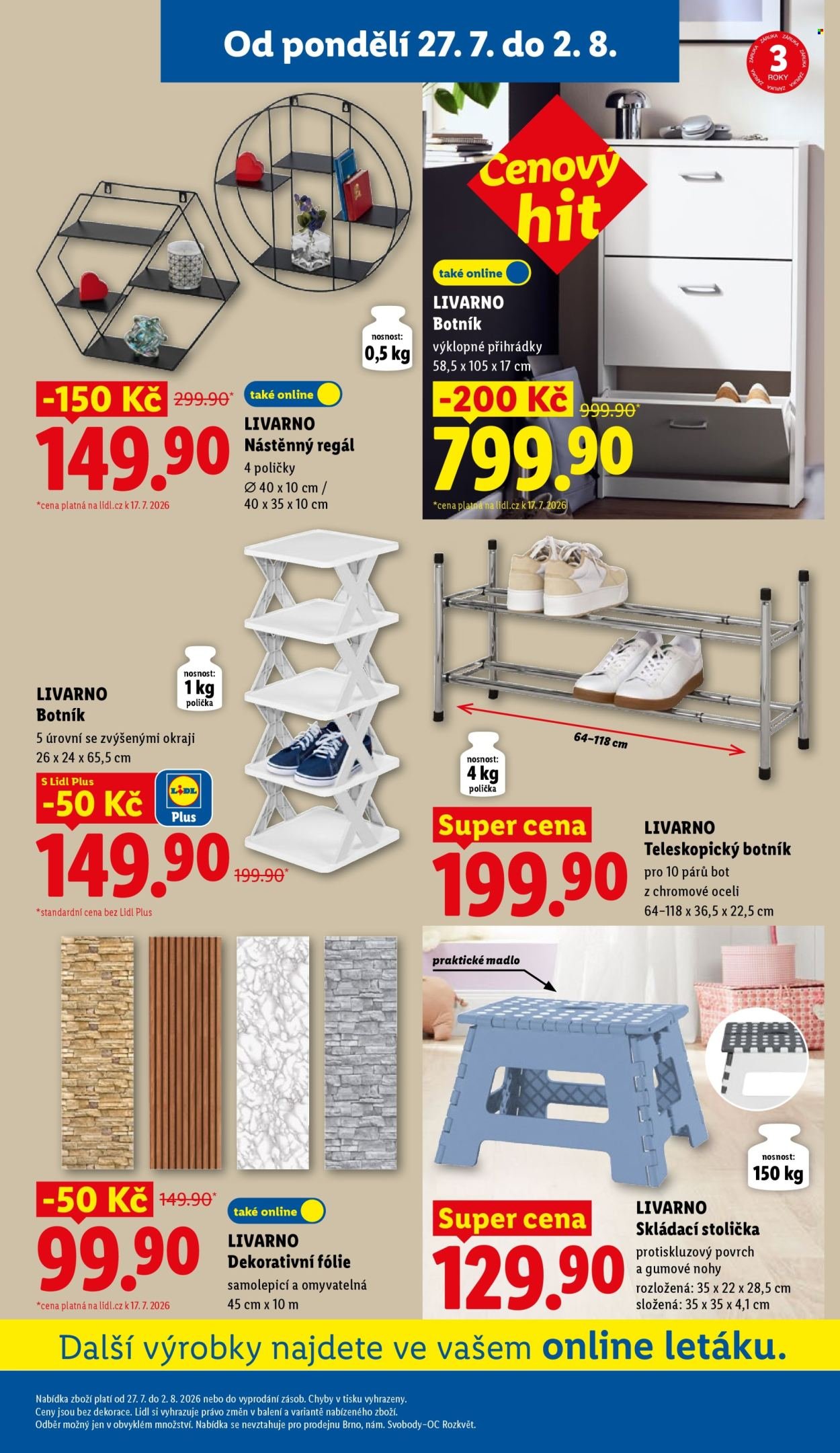 LIDL leták - Od pondělí 27.7.2026