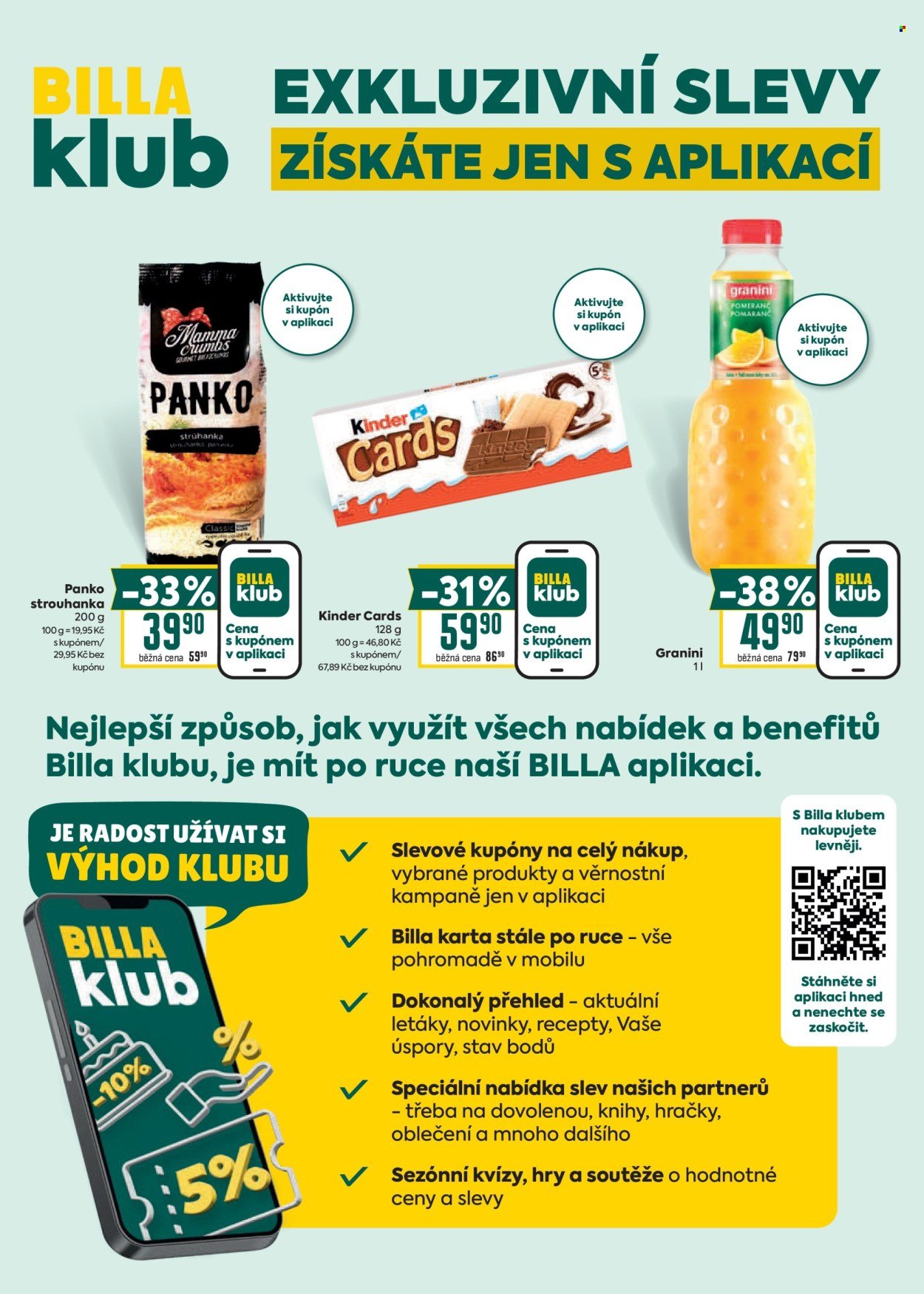 BILLA leták - Velký leták