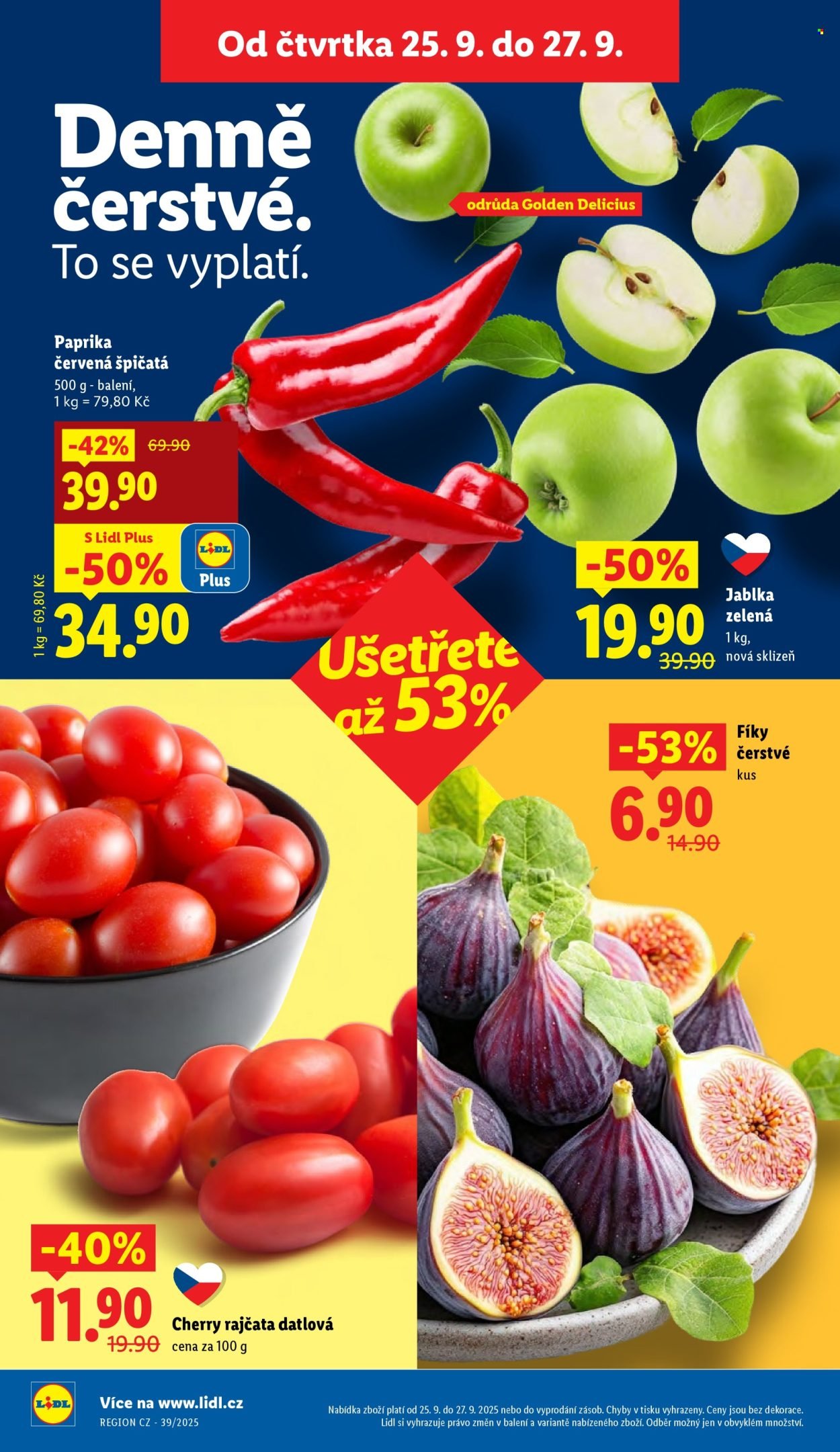 LIDL leták - Od čtvrtka 25.9.2025 (2025-09-25 - 2025-09-27)