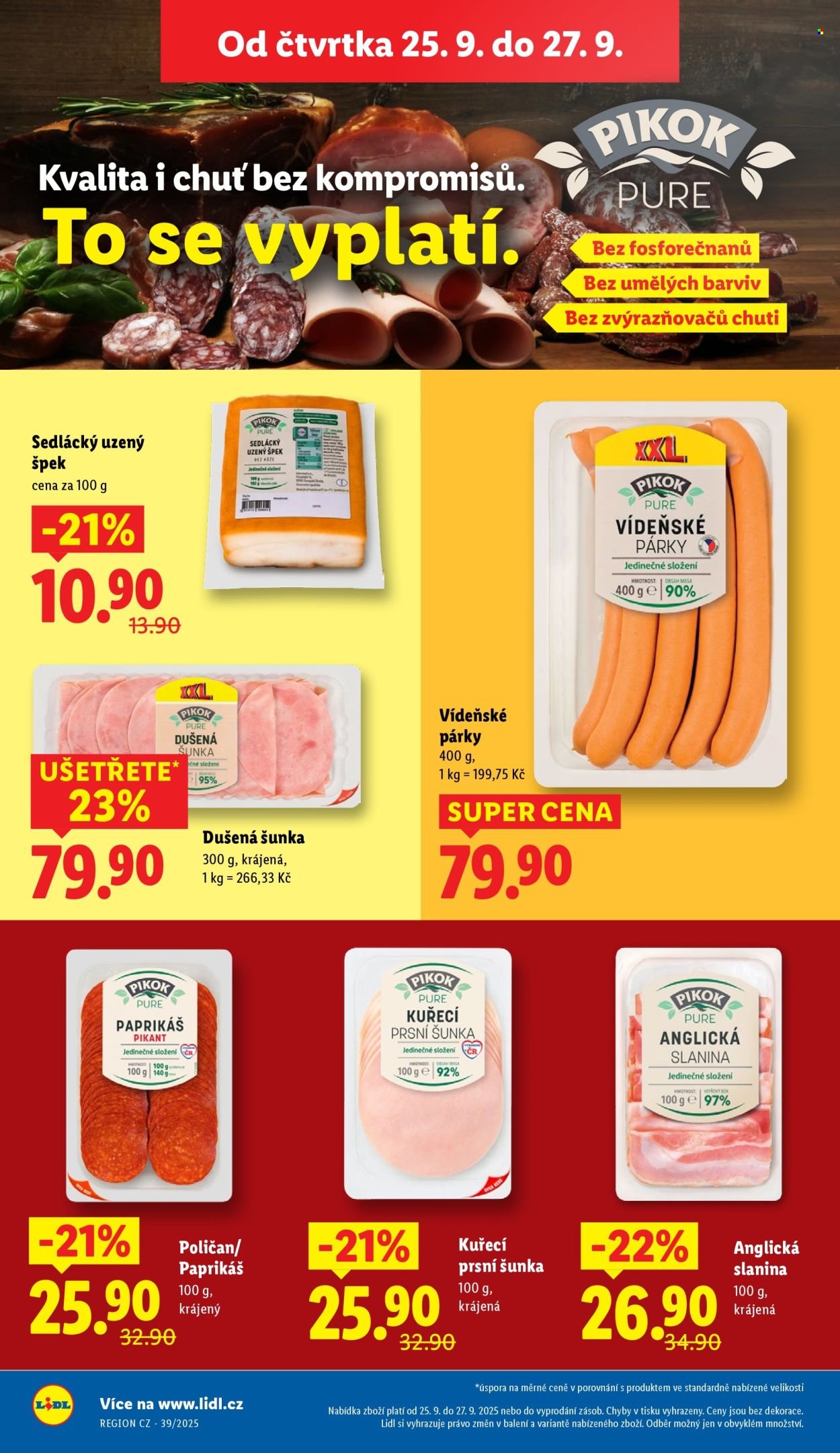 LIDL leták - Od čtvrtka 25.9.2025 (2025-09-25 - 2025-09-27)